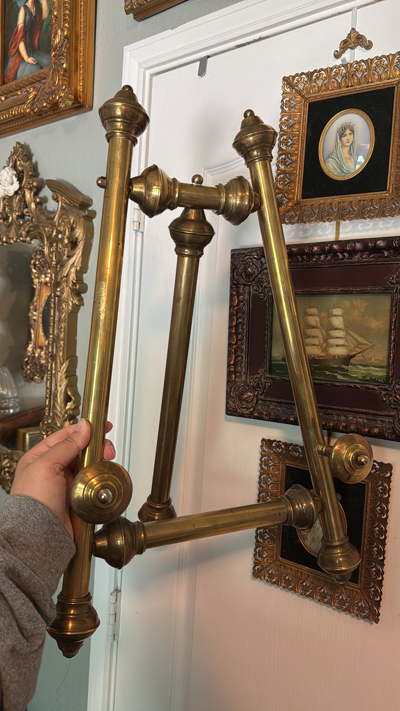 Large Brass Easel