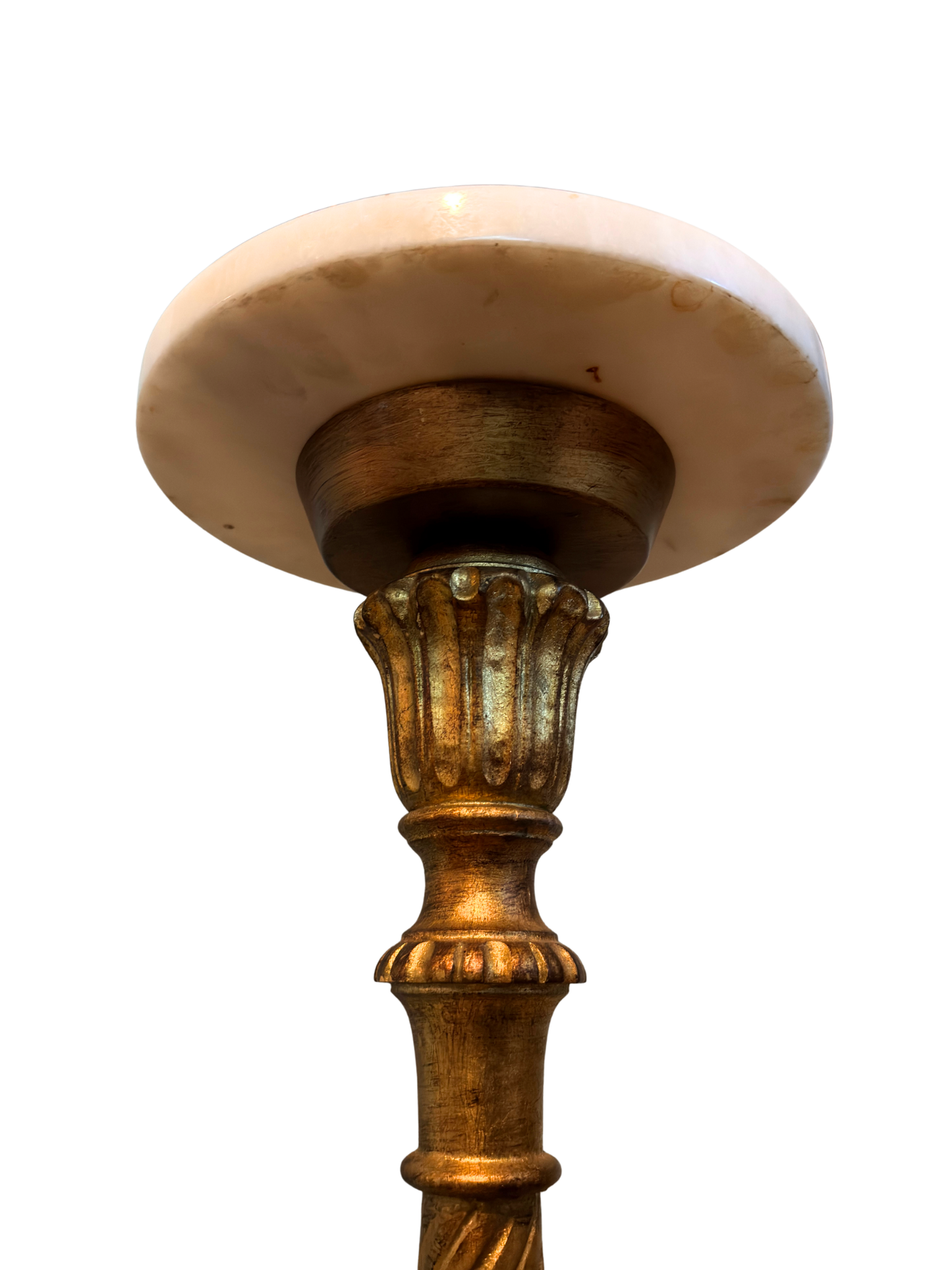 1950's Gilt Wood & Marble Pedestal