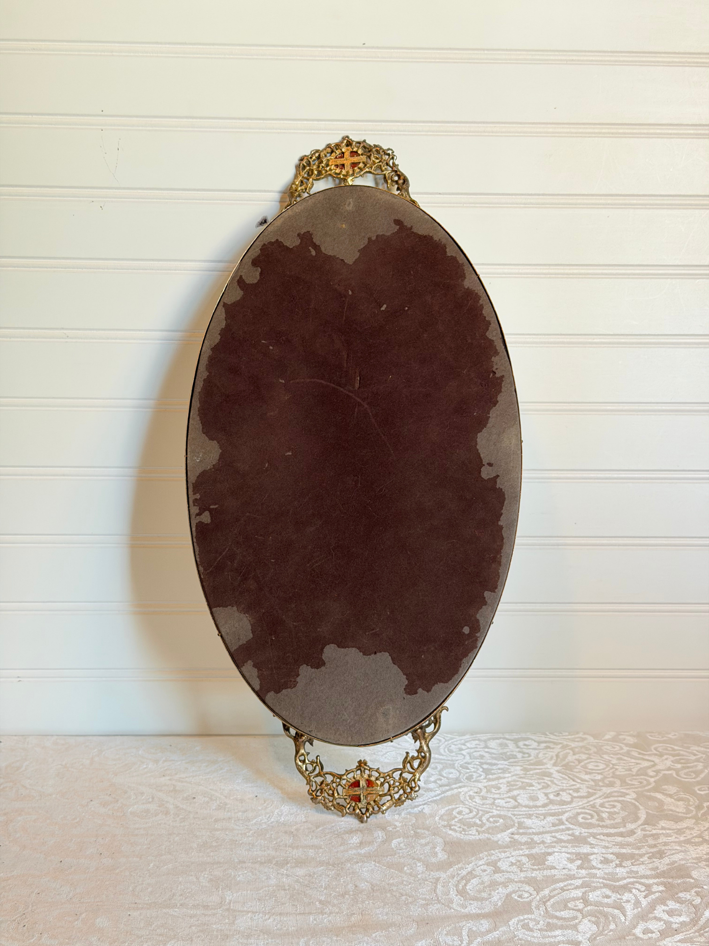 Ormolu Cameo Mirror Tray