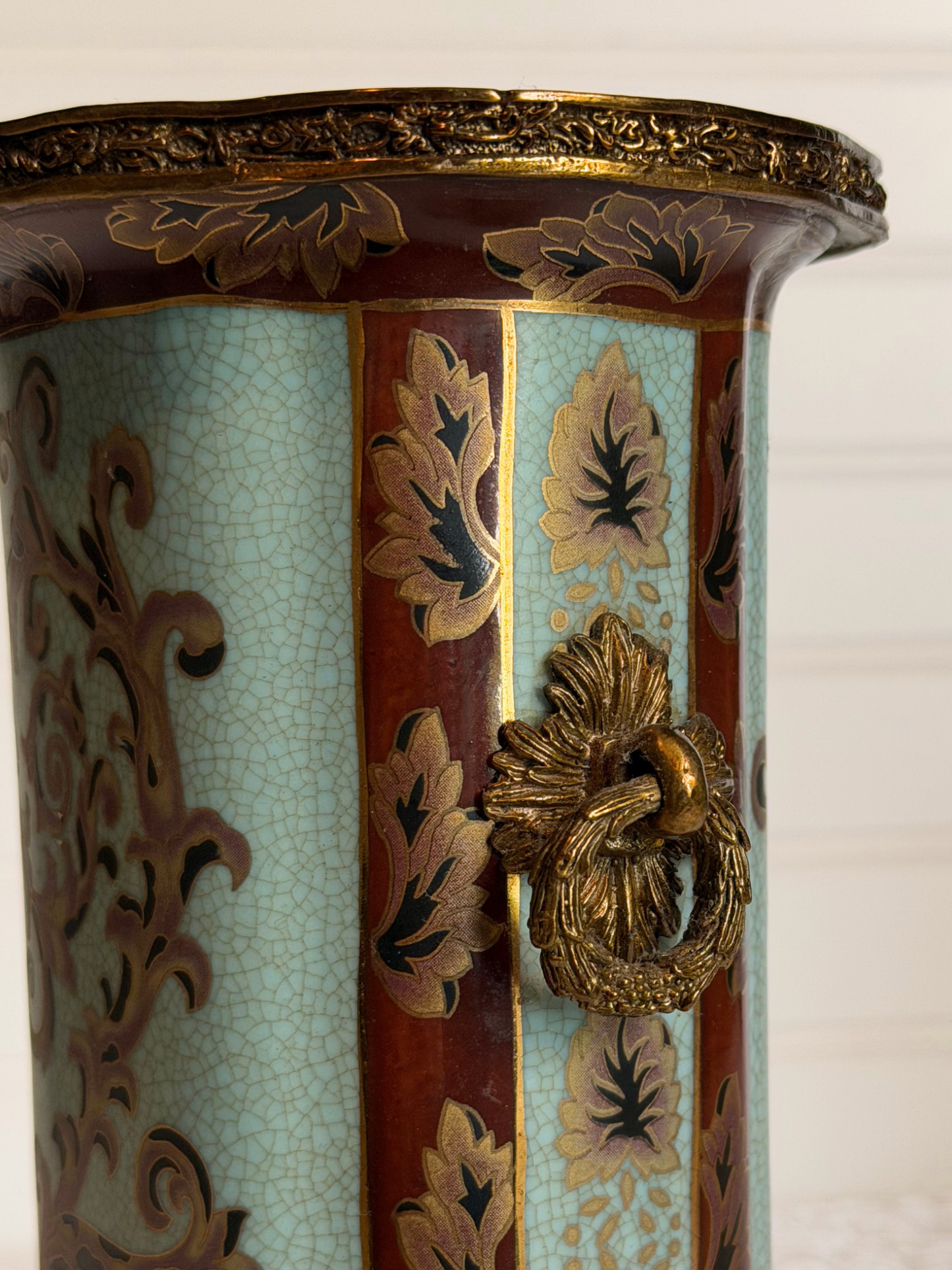 Porcelain & Bronze Vase