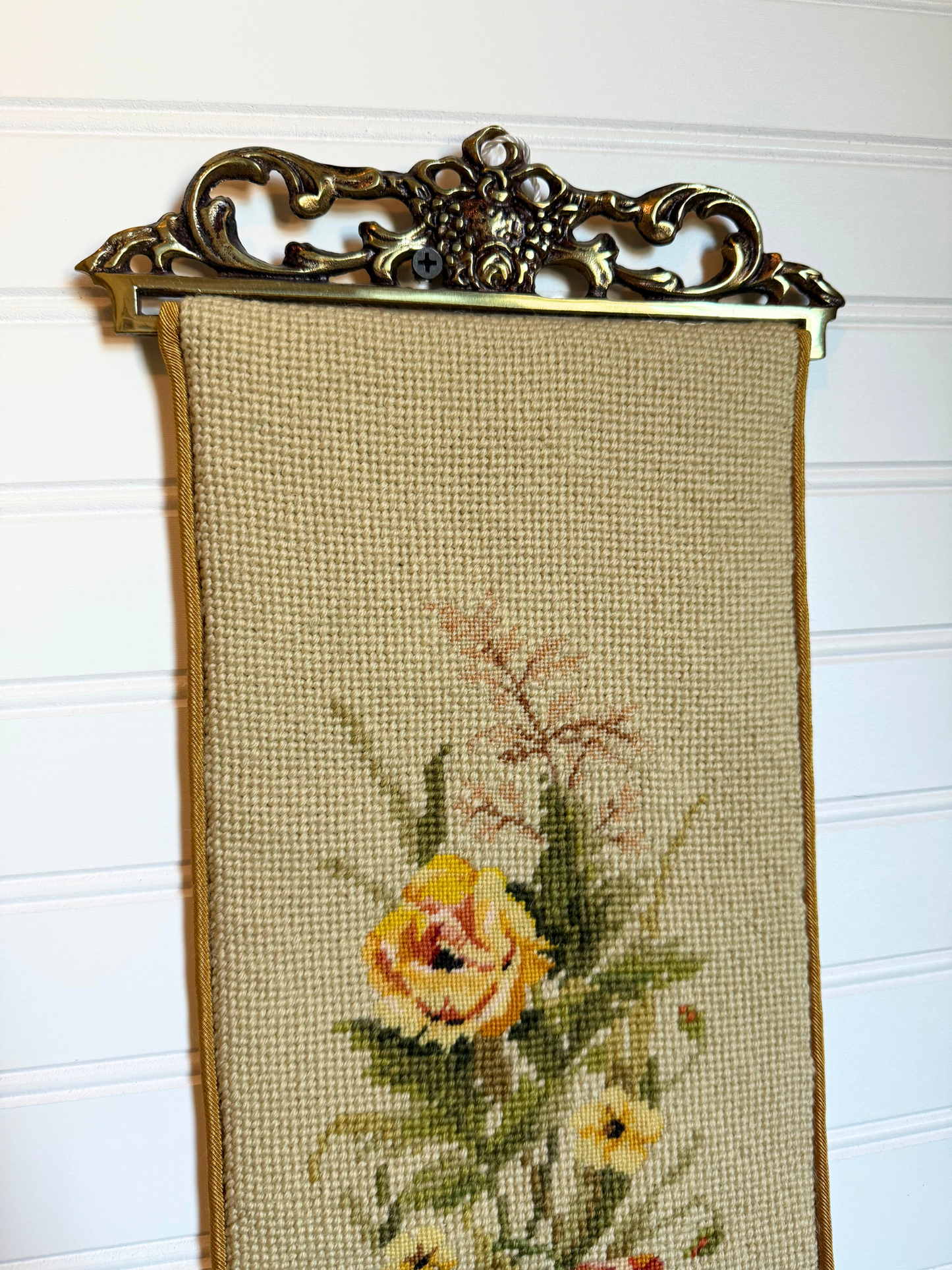 Floral Needlepoint Tapestry