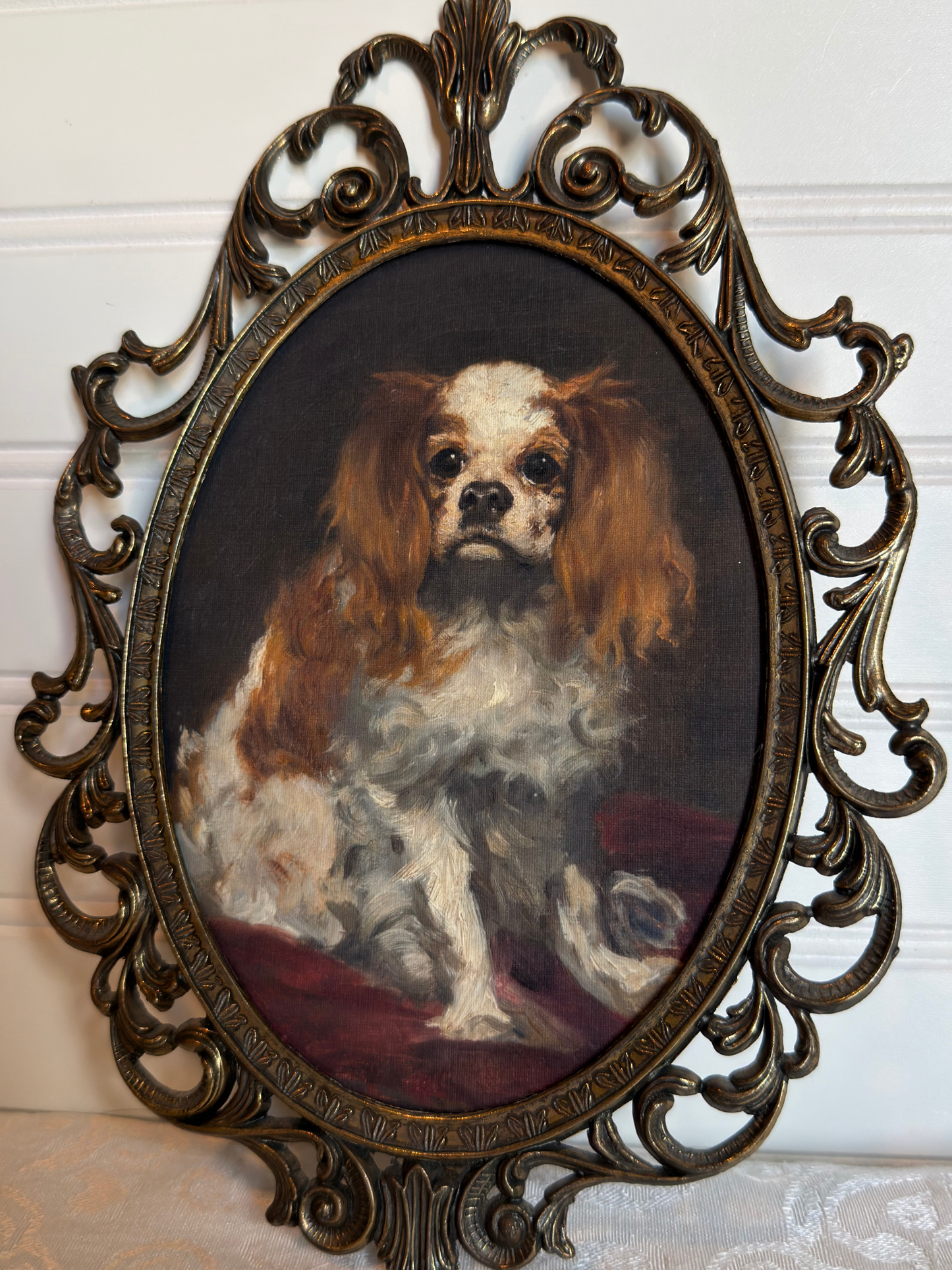 Framed King Charles Spaniel Print