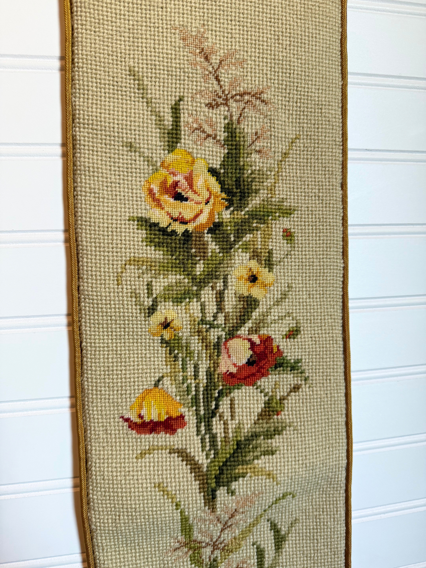 Floral Needlepoint Tapestry