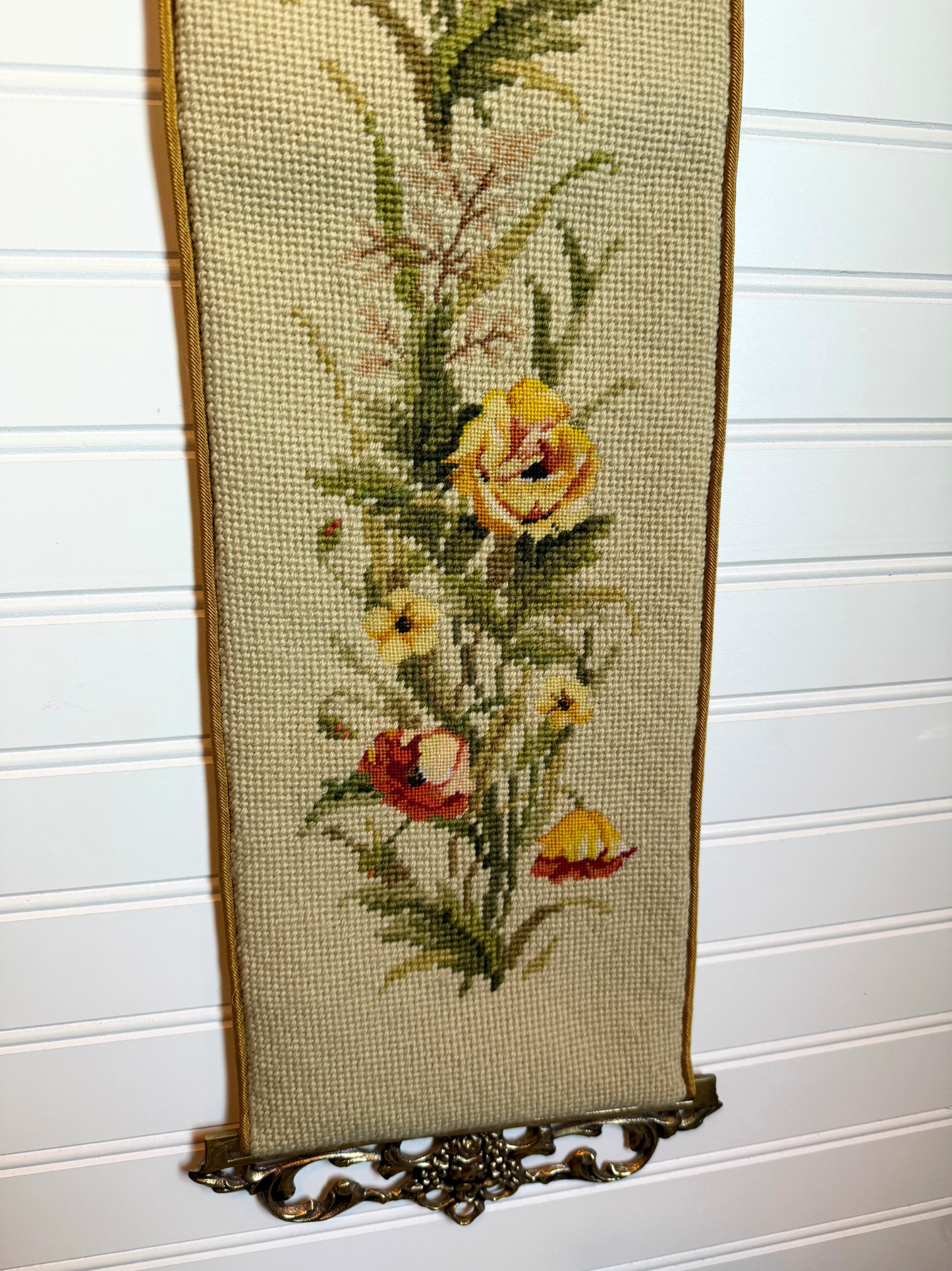 Floral Needlepoint Tapestry