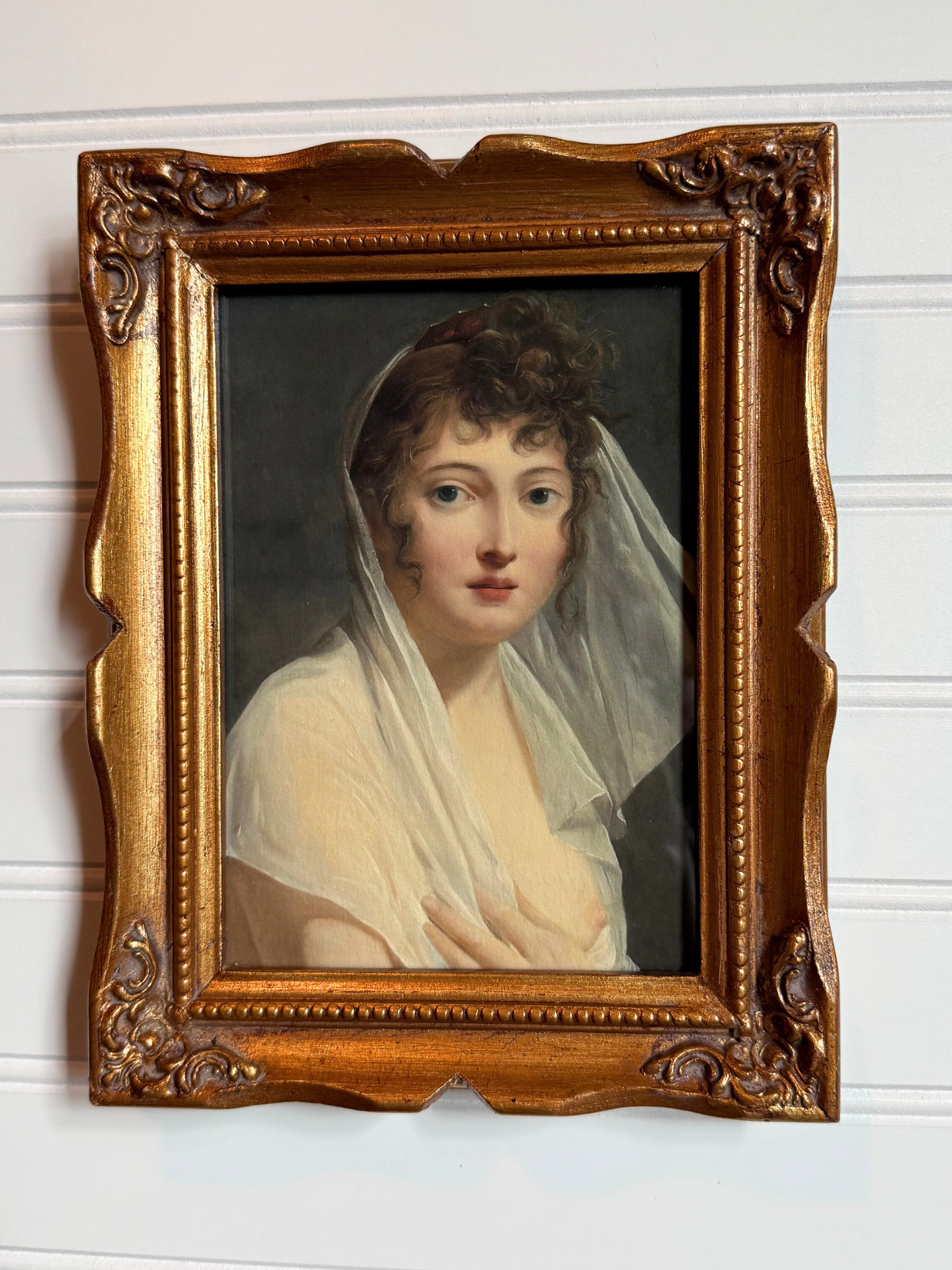 Portrait of a Veiled Lady Framed Giclee Print