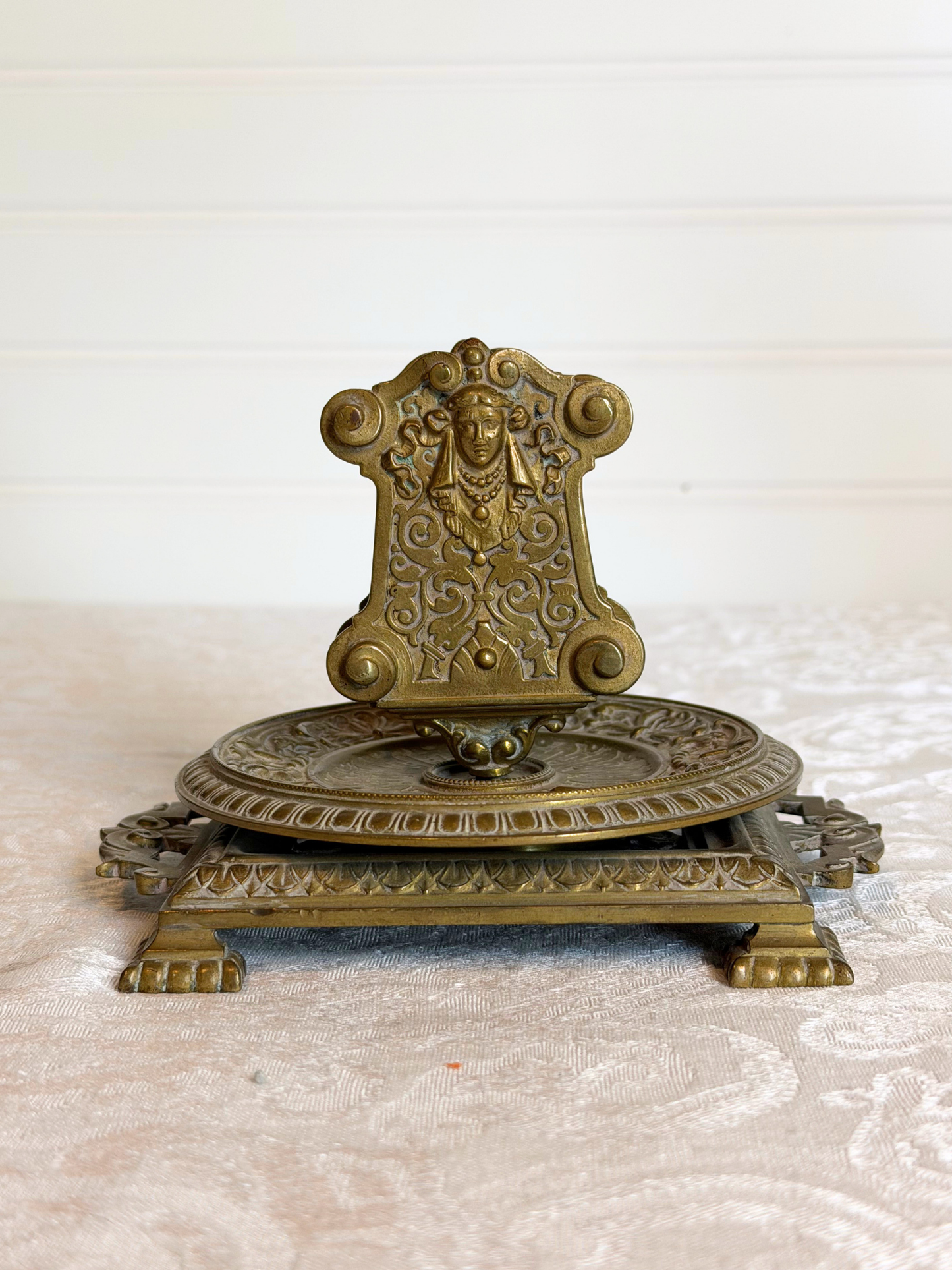 Ornate Figurative Matchbox Holder