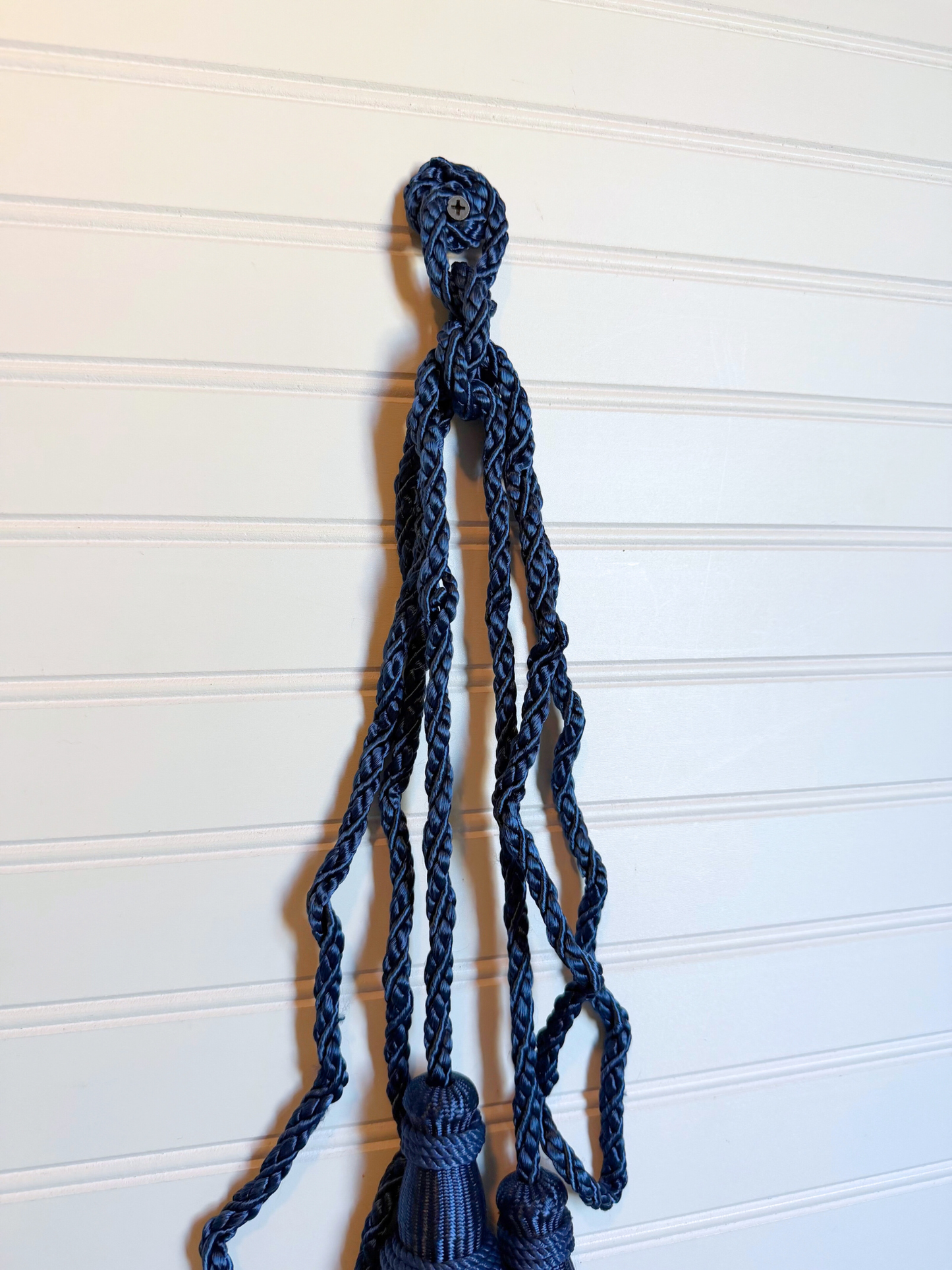 Double Dark Blue Tassel