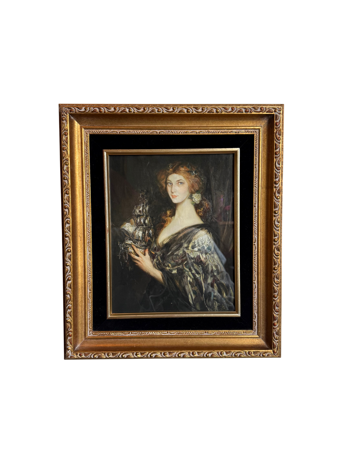 Holding a Ship Framed Giclee Print