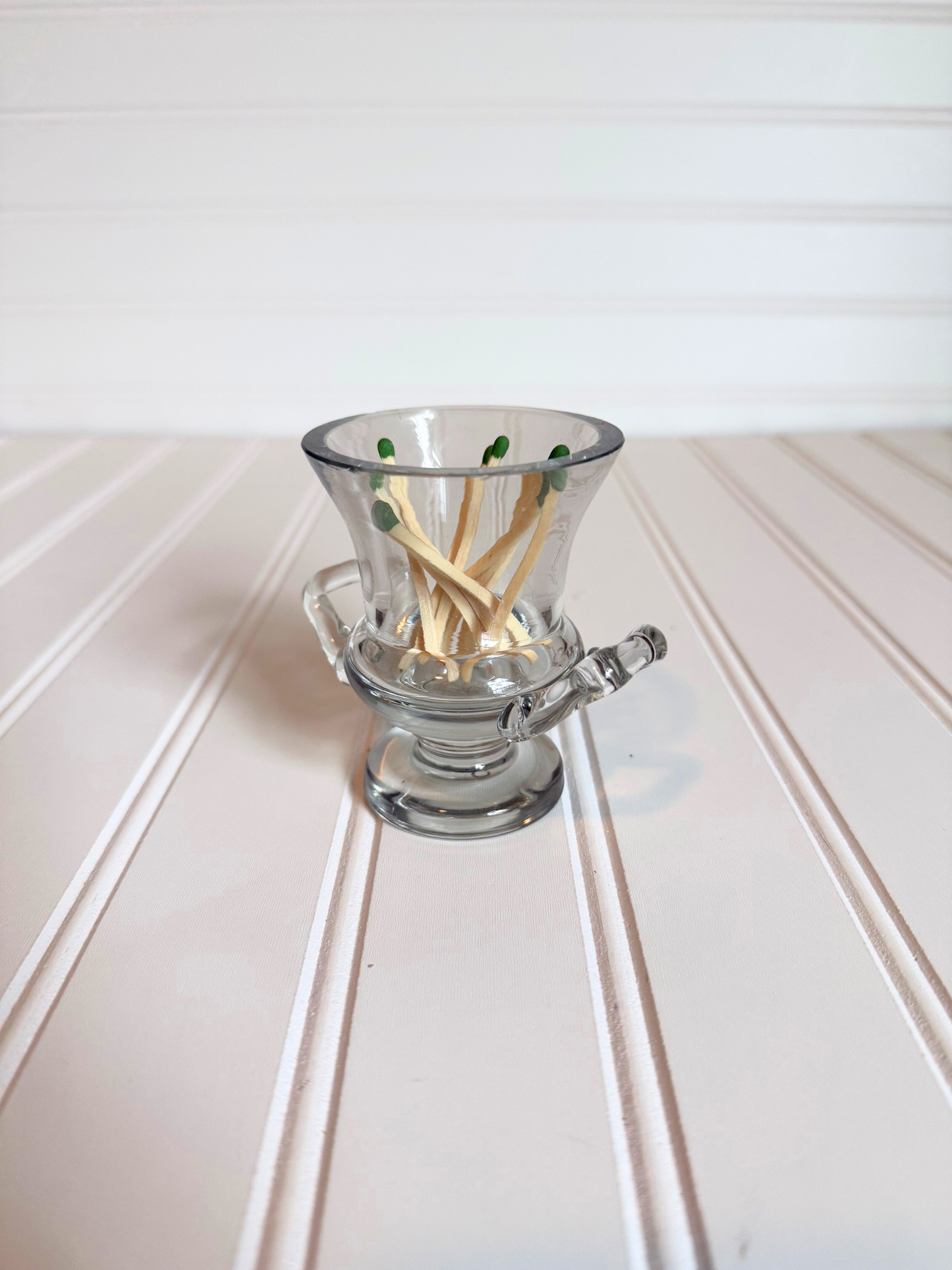 Glass Matchstick Holder