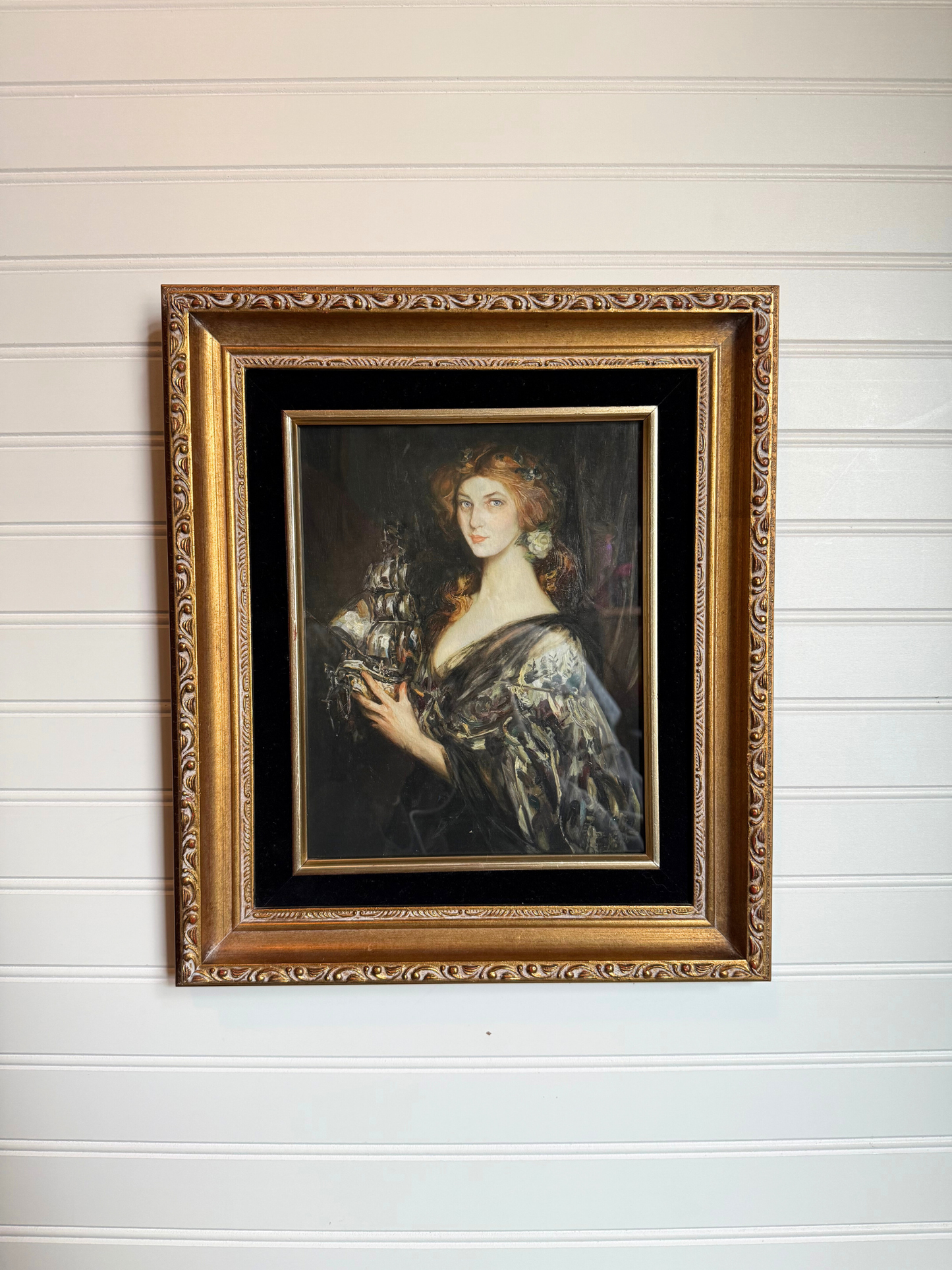 Holding a Ship Framed Giclee Print