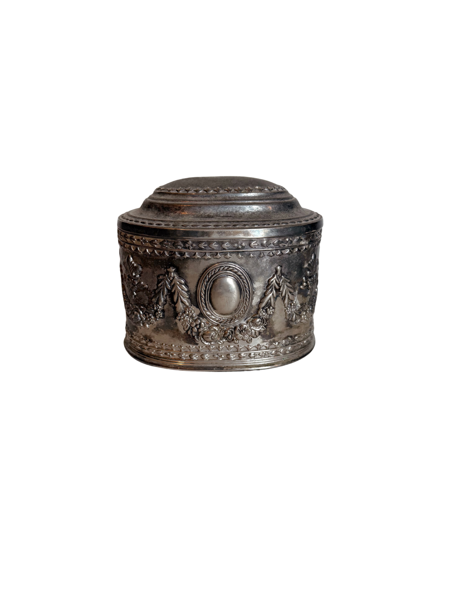 Mid 1900s Silver Plated Trinket Box