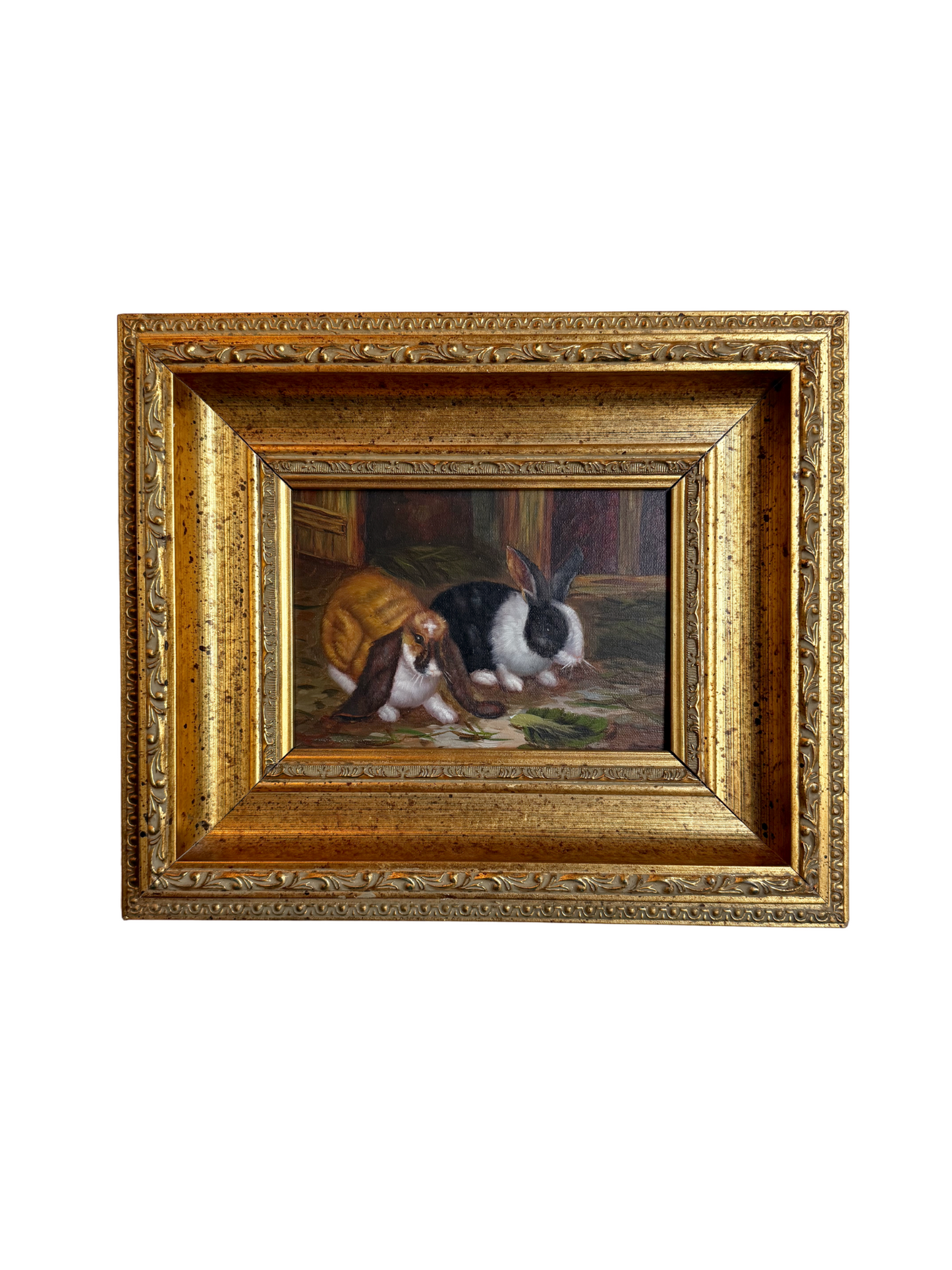 Bunnies Oil Painting