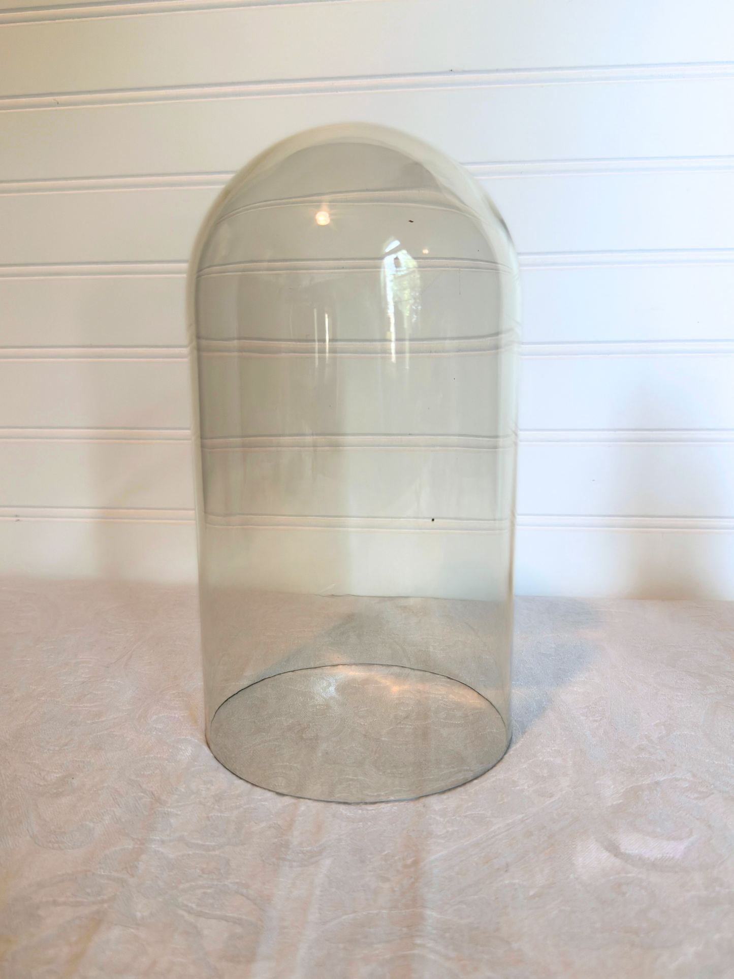 Brass Plant Stand with Cloche