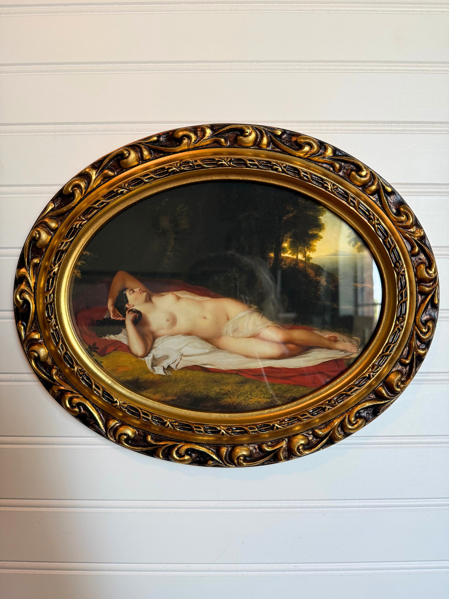 Reclining Nude Framed Giclee Print