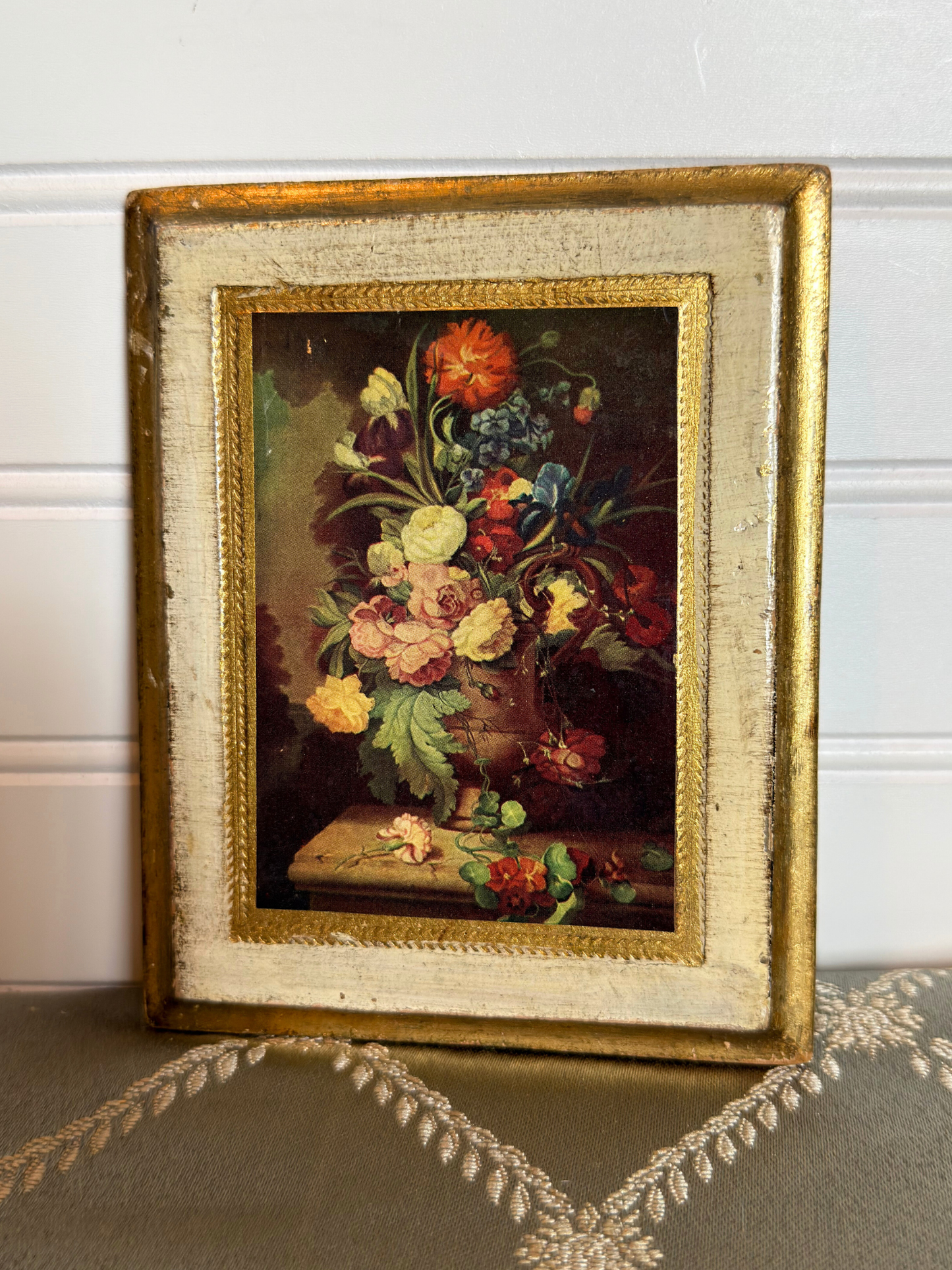 Florentine Floral Plaque Print