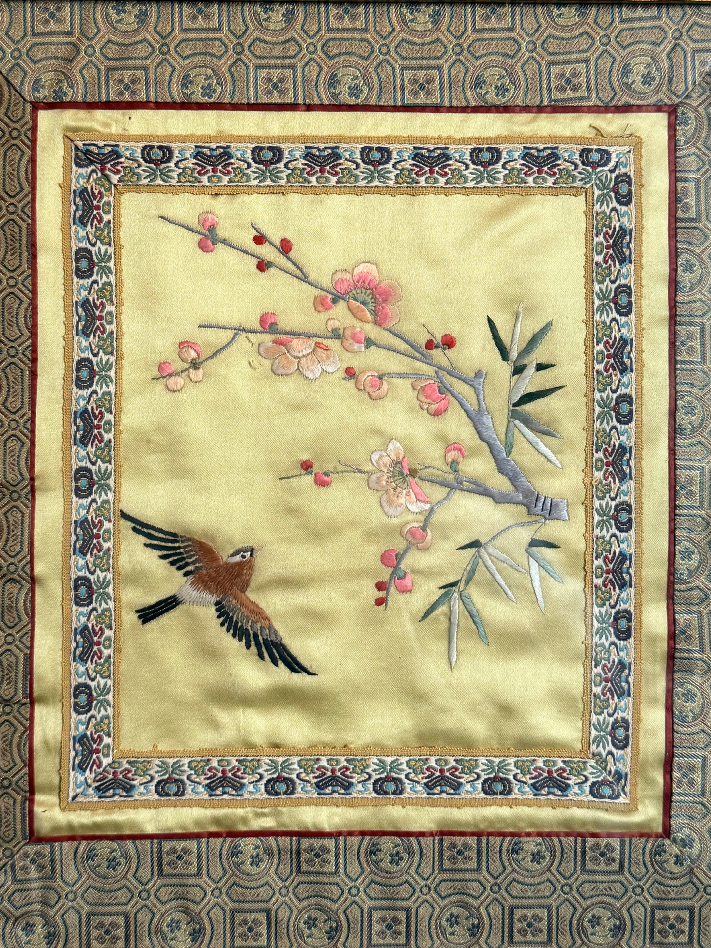 Framed Chinese Silk Embroidery #2