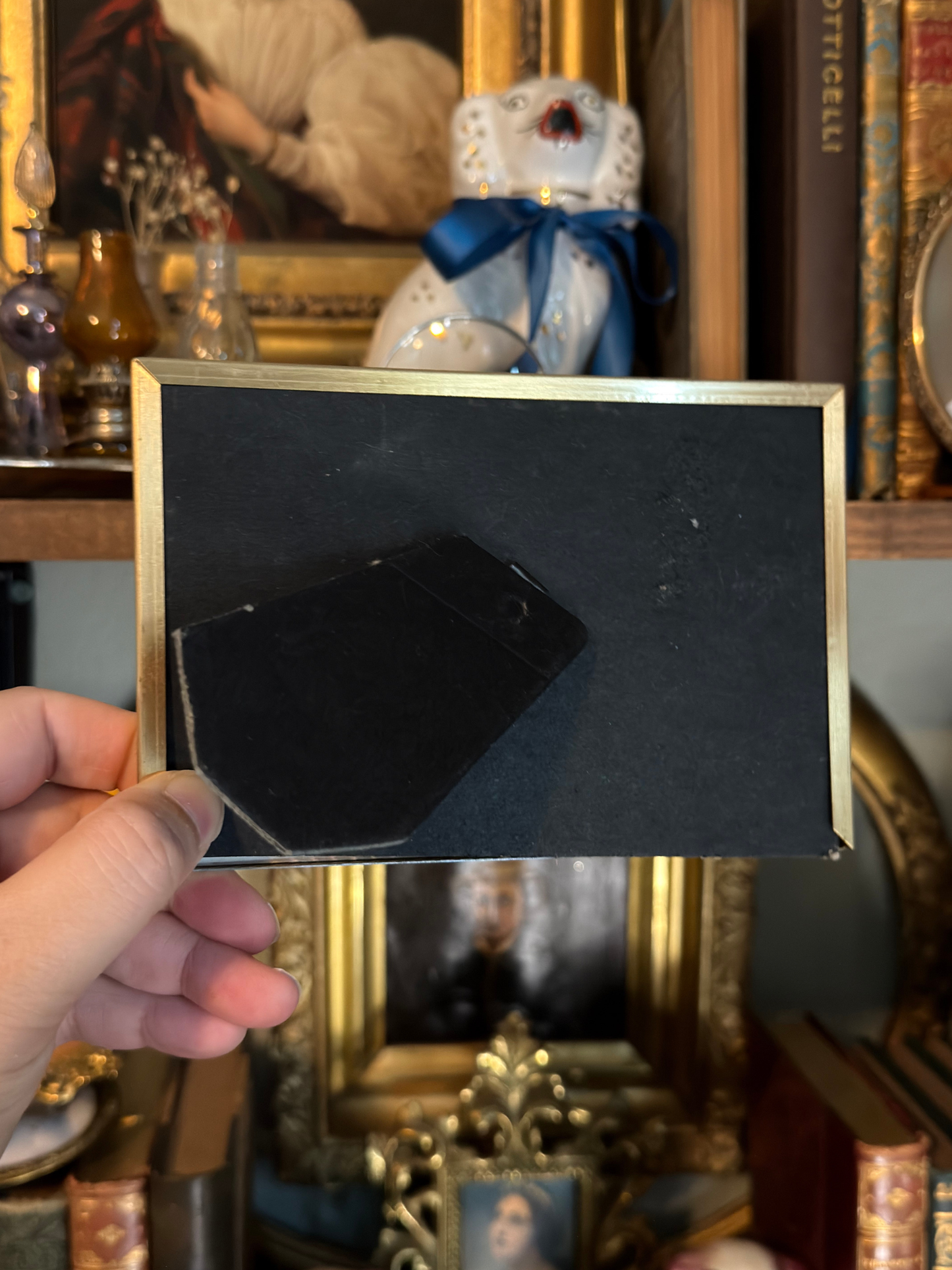 back of frame with stand