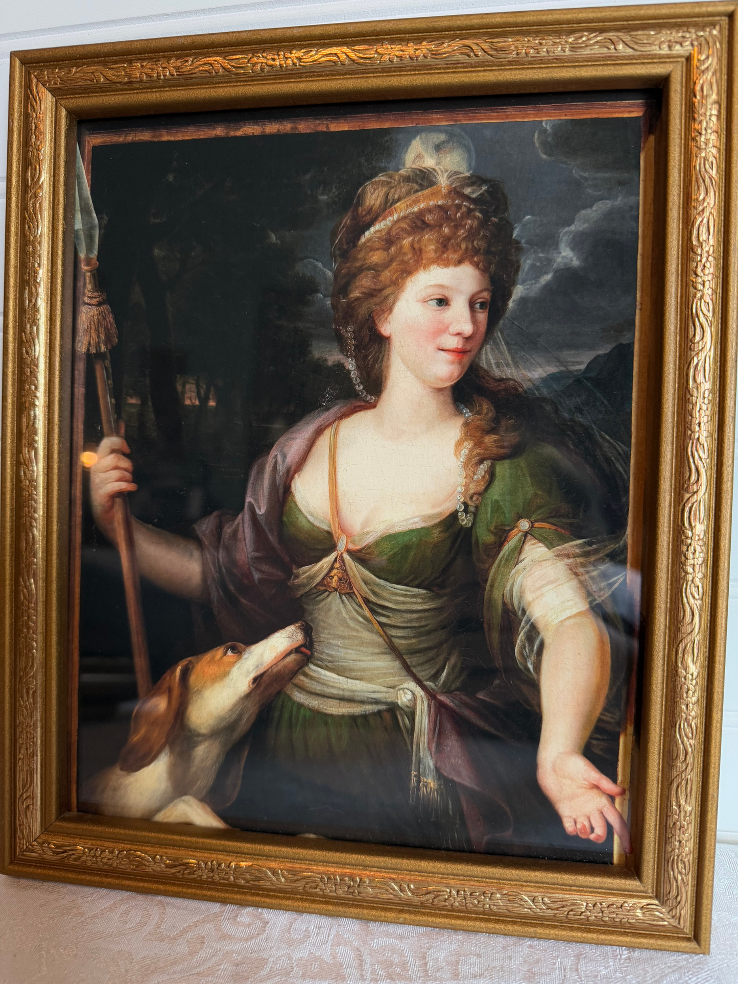 Lady as Diana Framed Giclee Print