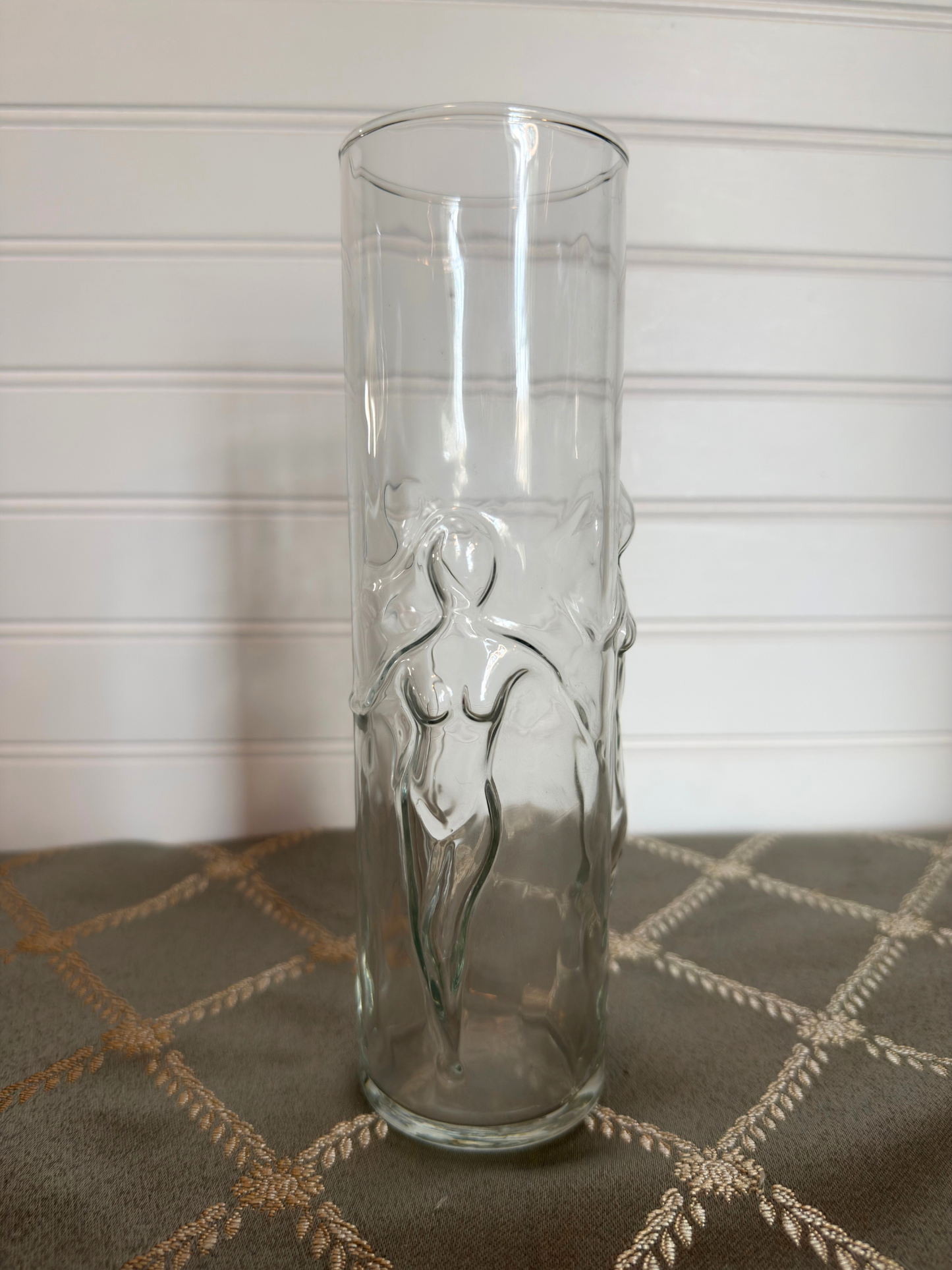 Pair of Libby Nude Dancing Ladies Drinking Glass