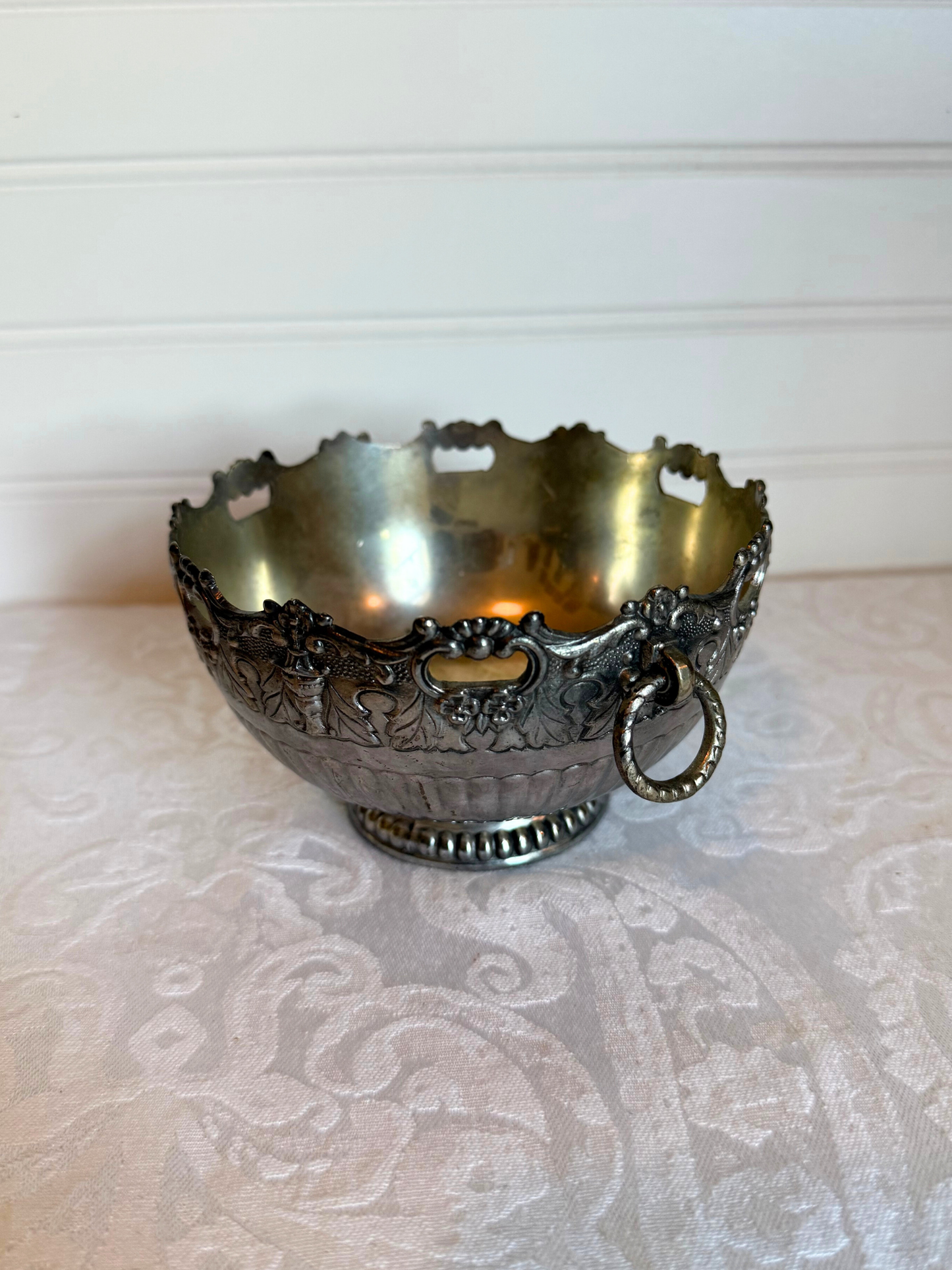Ornate Silver Plated Catchall