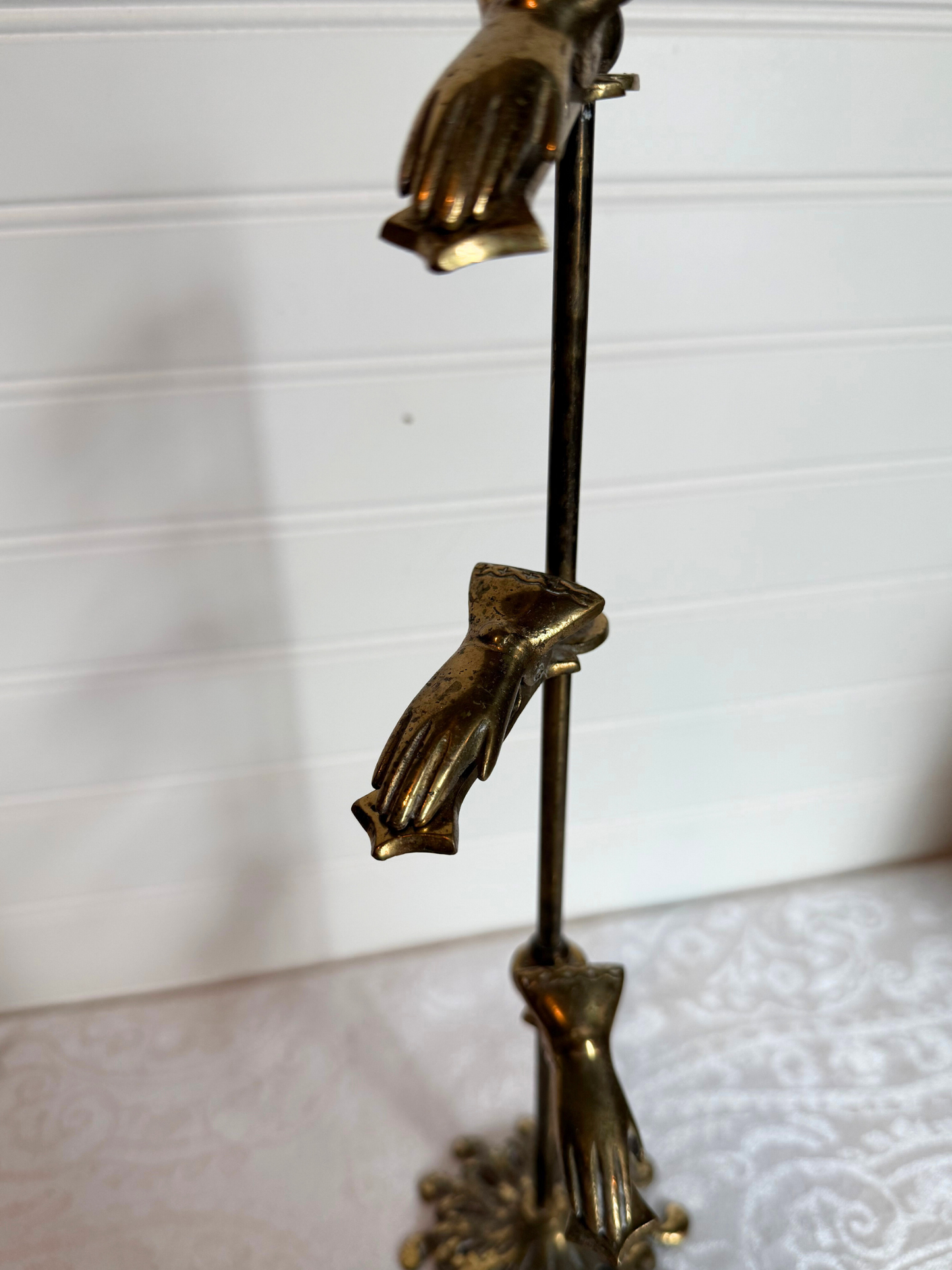 Brass Hand Clip Stand