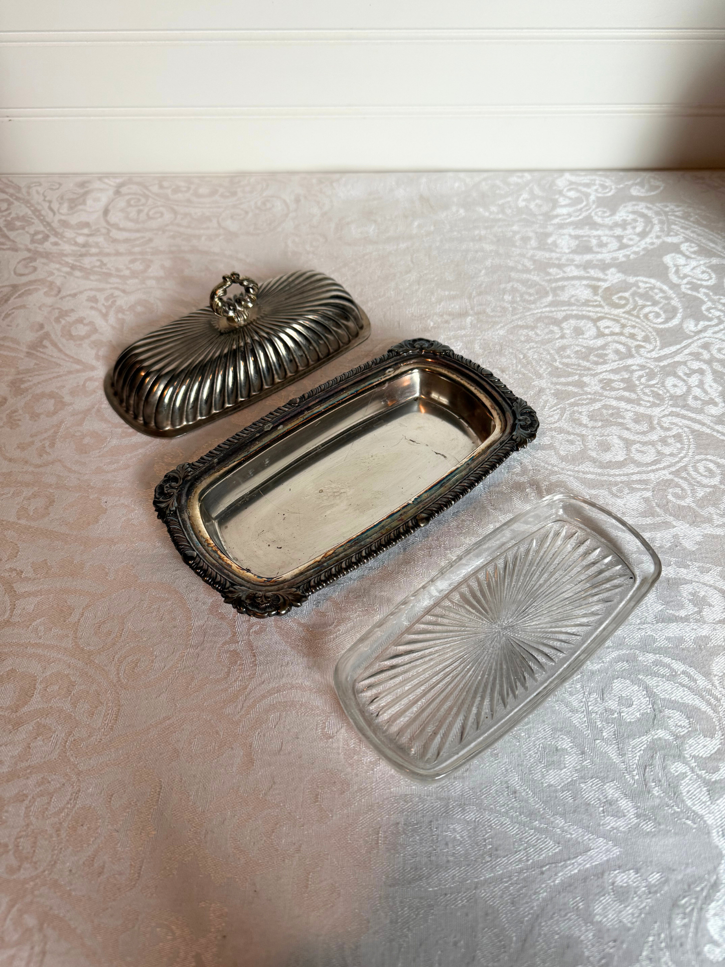Silver Plated Butter Dish