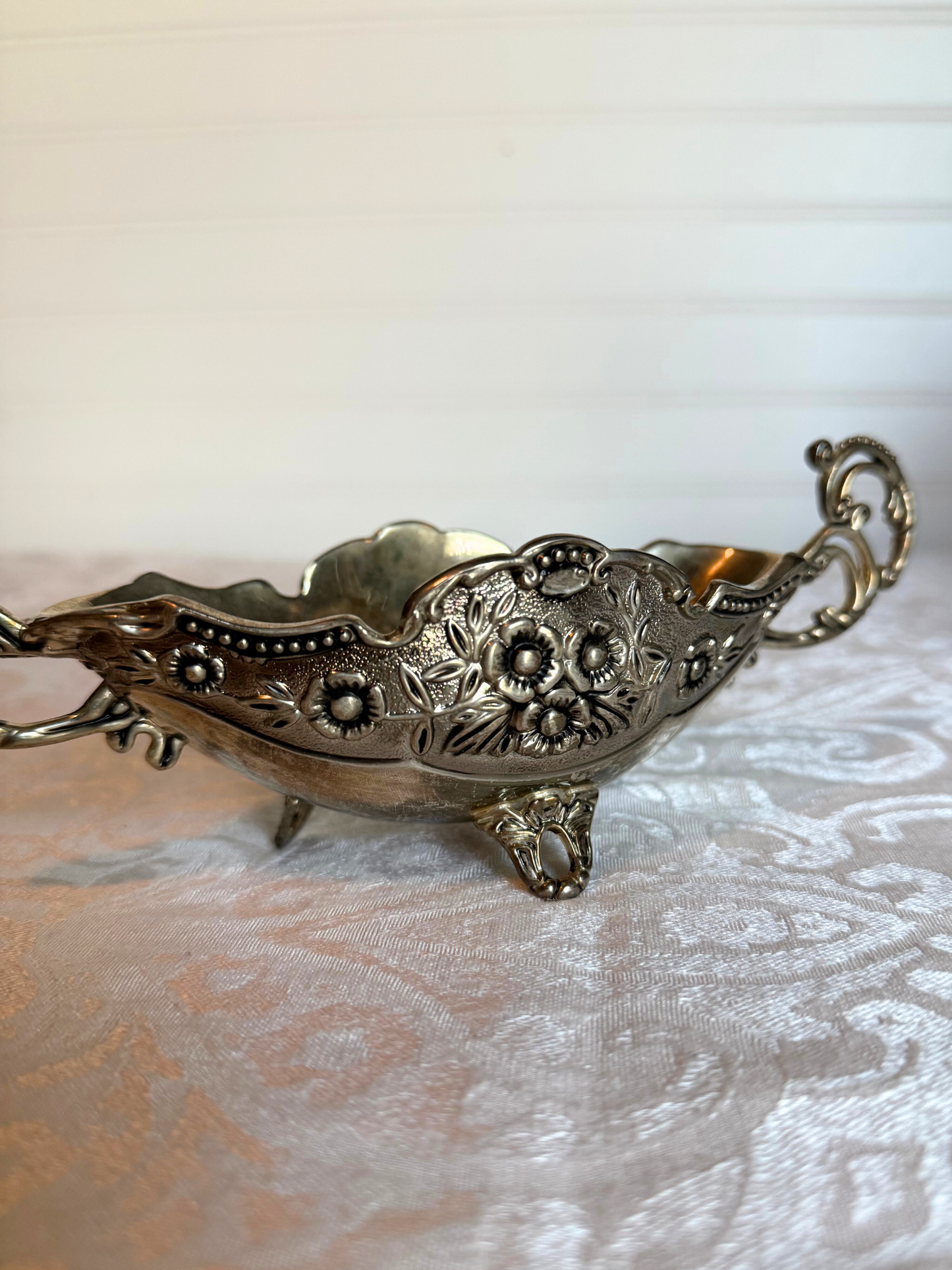 Ornate Silver Plated Candy/ Nut Bowl