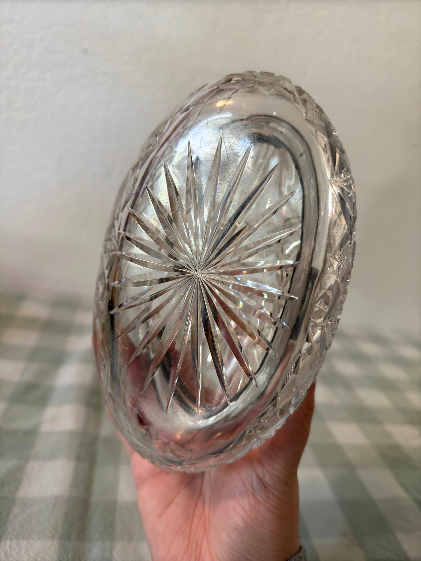 Antique American Brilliant Cut & Silver Jewelry Casket