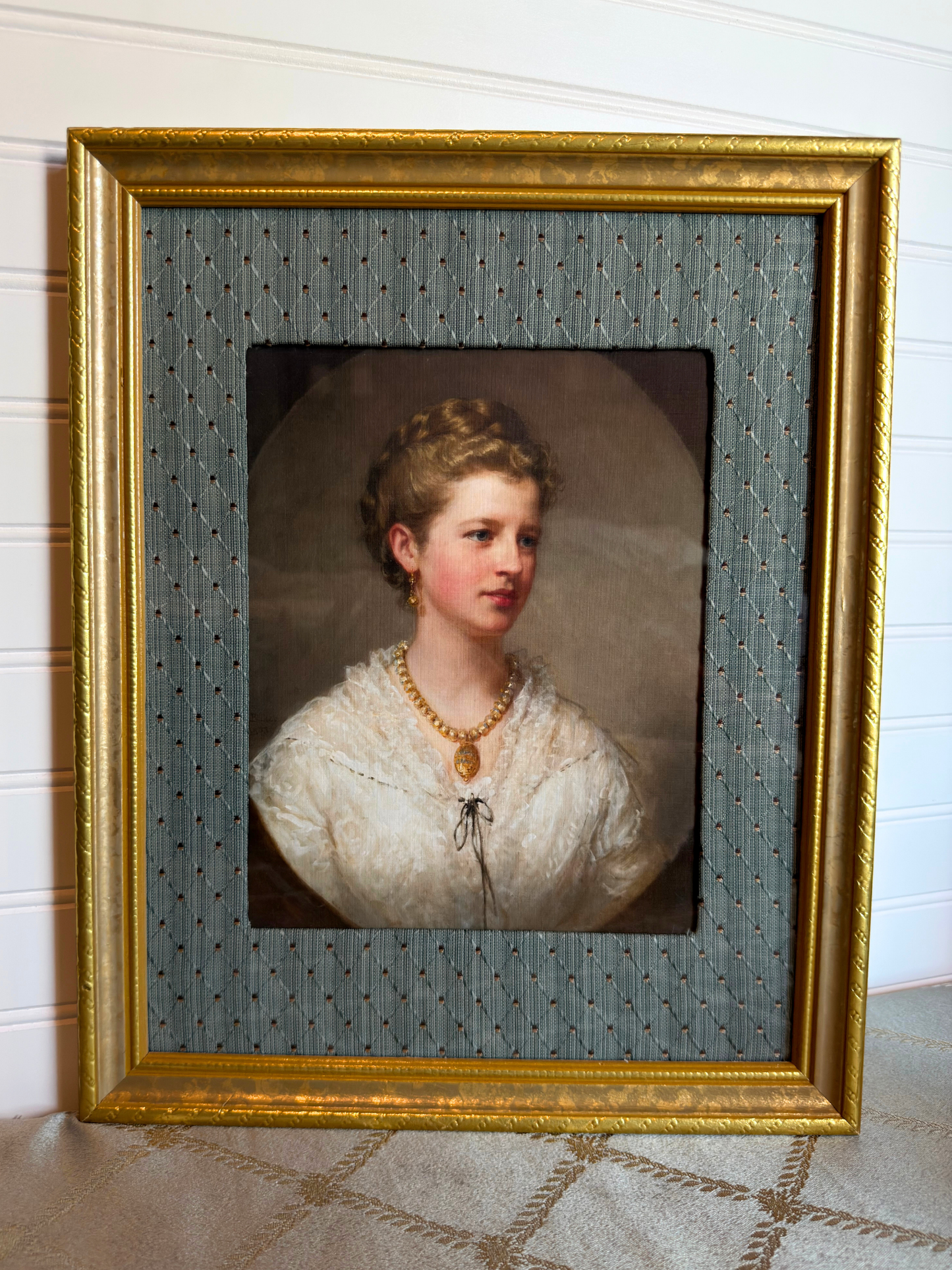 Framed Portrait Of A Lady Print