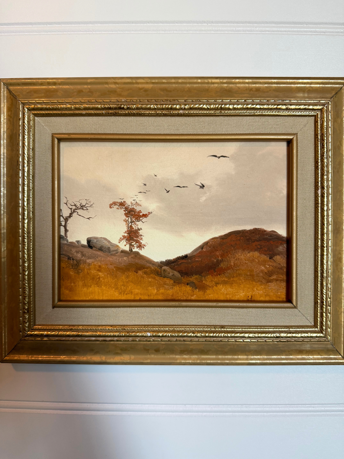 Landscape with Crows Framed Giclee Print