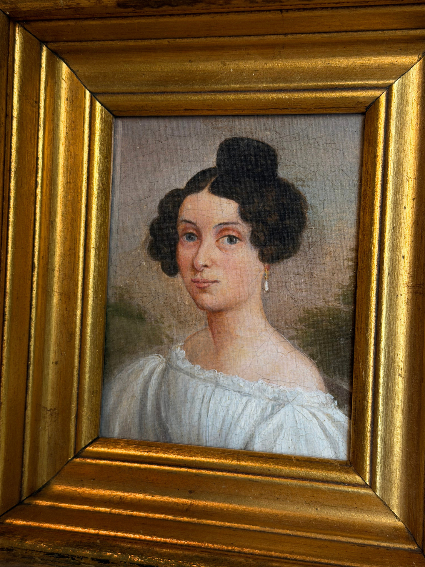 Framed Portrait of a Woman Print
