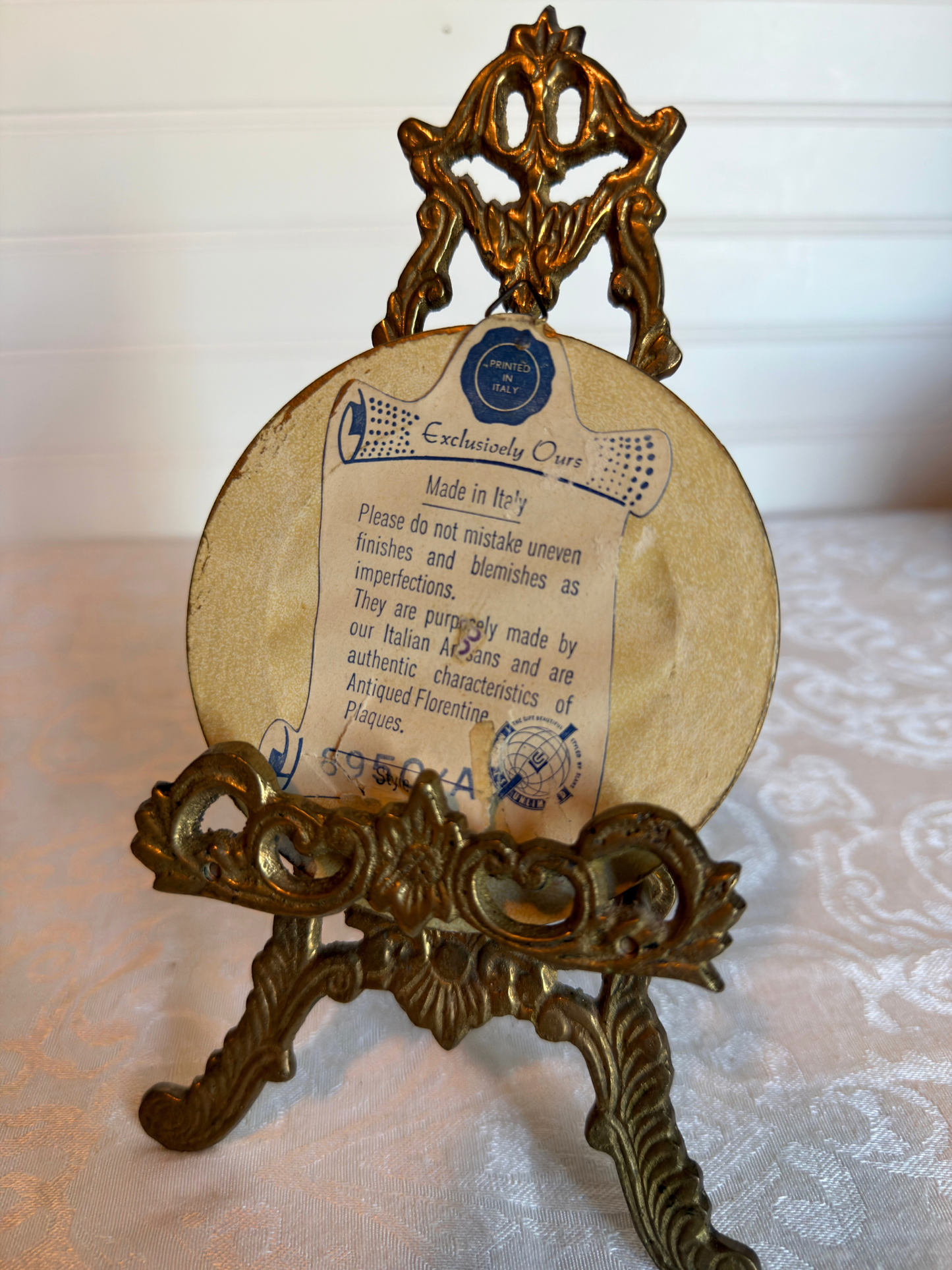 Made in Italy Florentine Frame With Floral Print