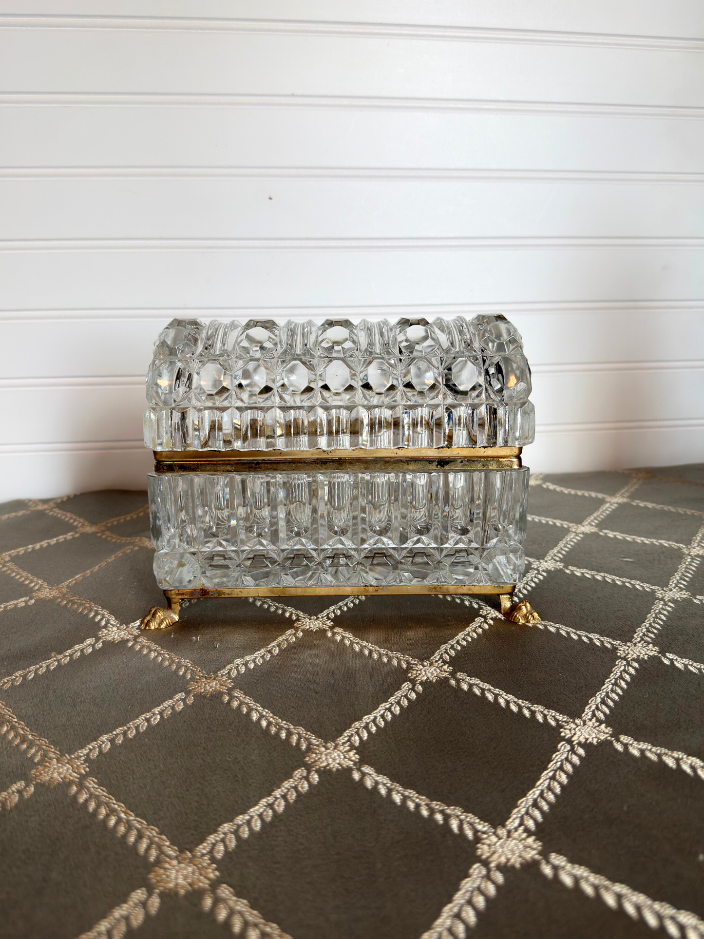 Crystal Baccarat Style Jewelry Casket