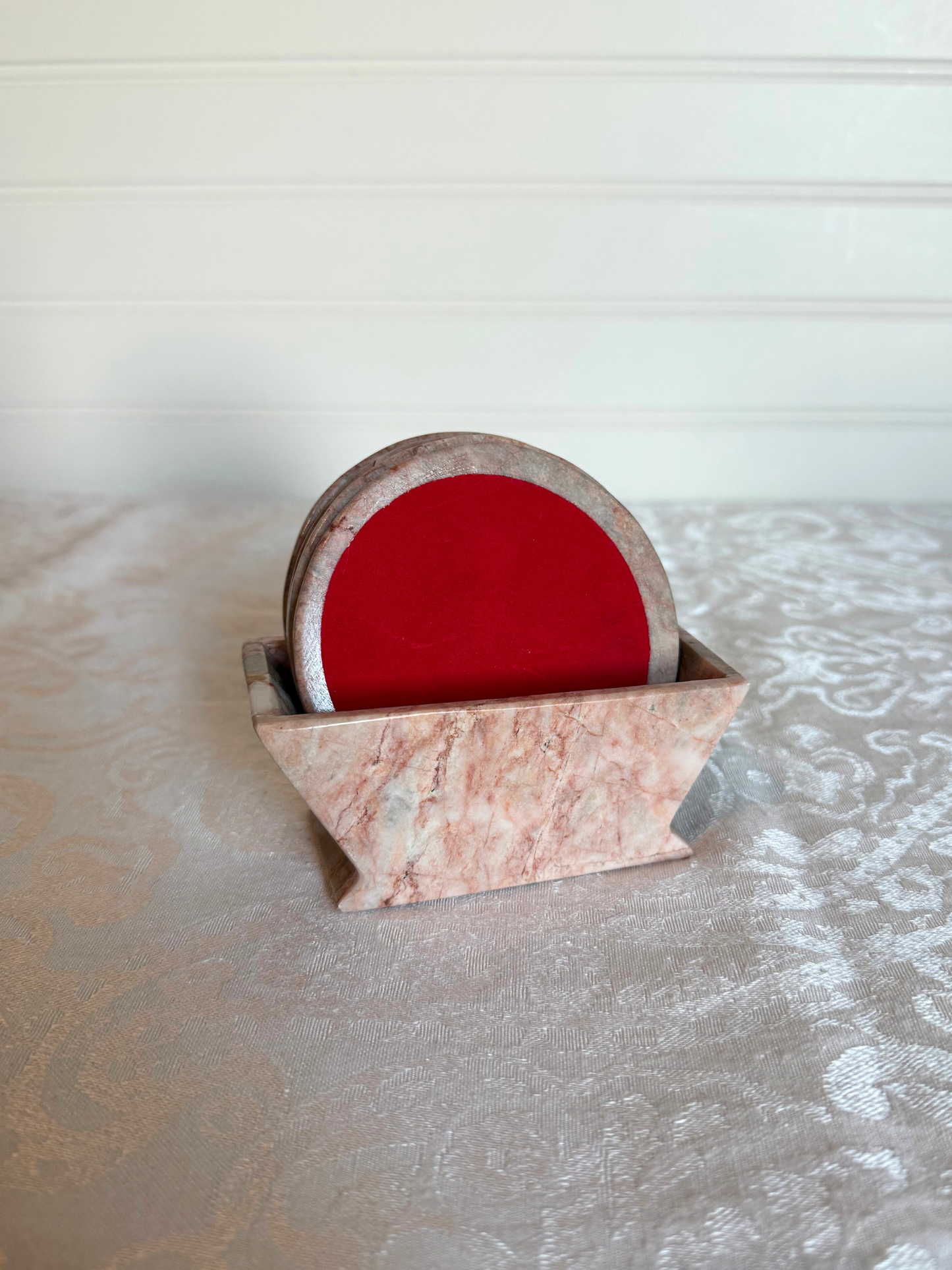Italian Pink Marble Coasters