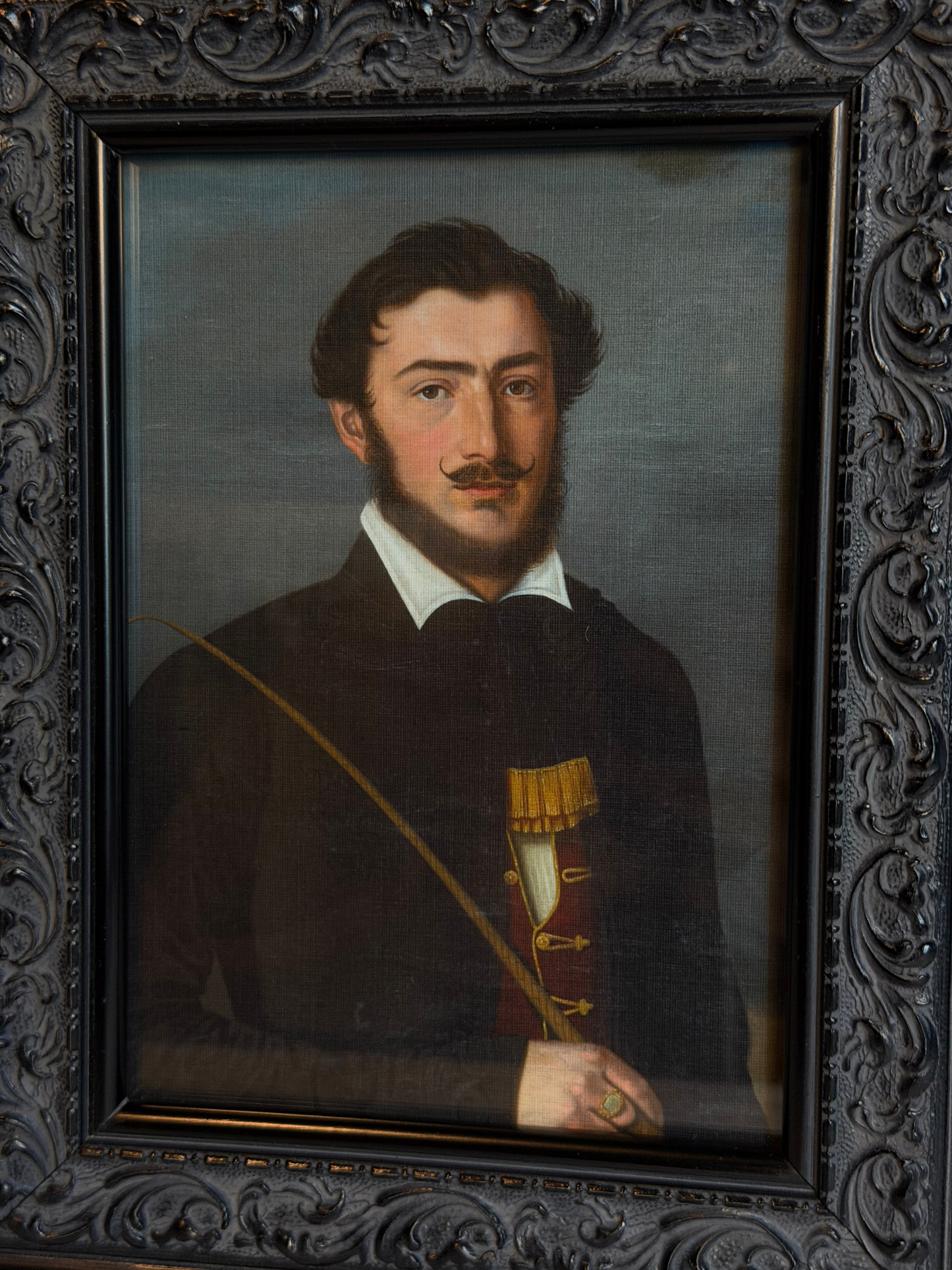 Framed Portrait of David P. Print