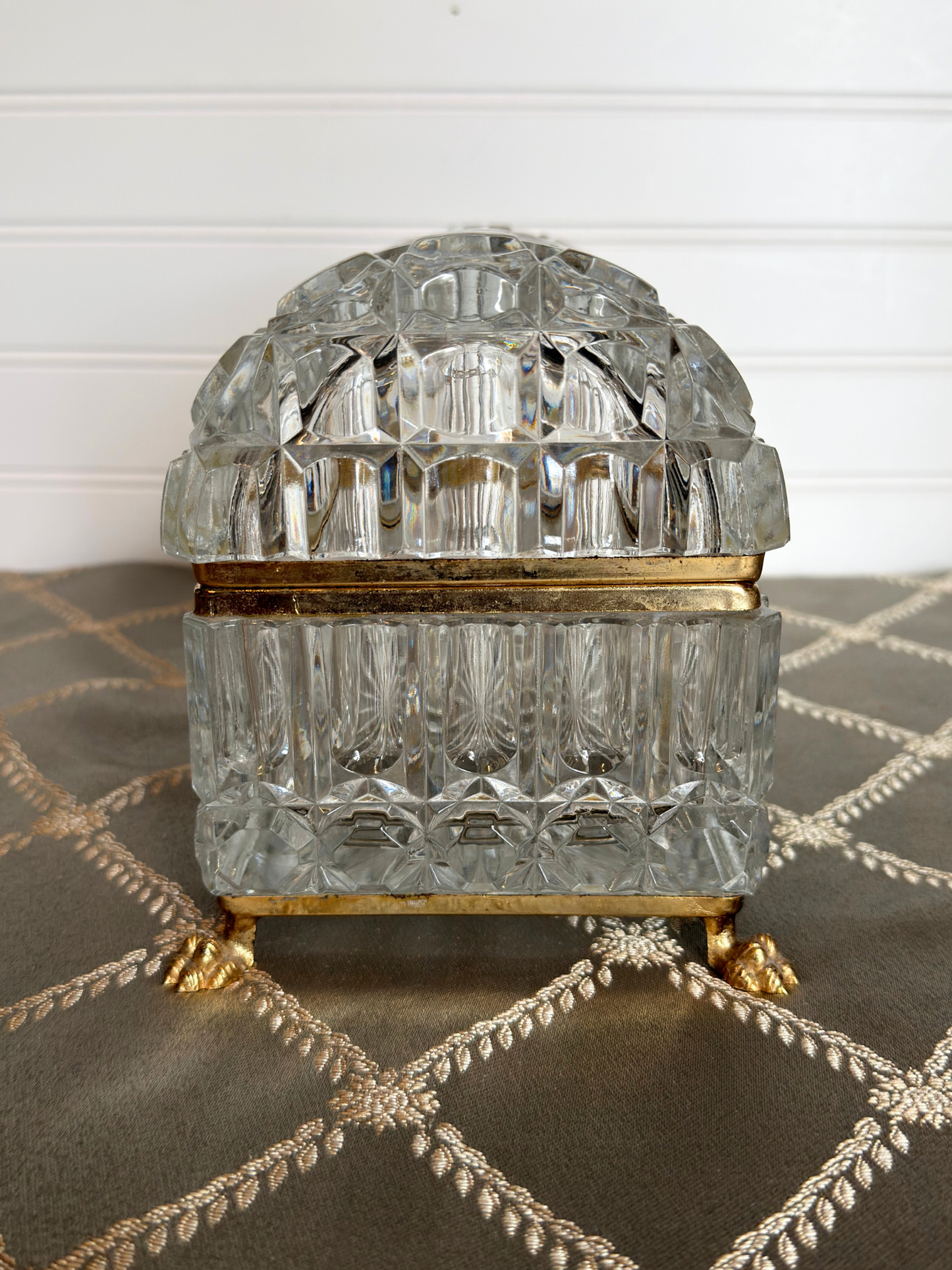 Crystal Baccarat Style Jewelry Casket