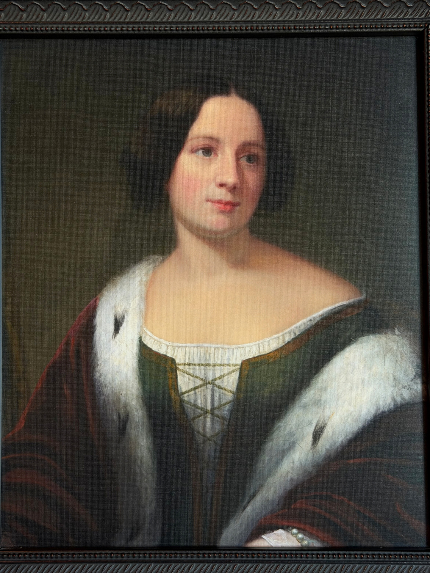 Framed Portrait of Jenny Lind Print