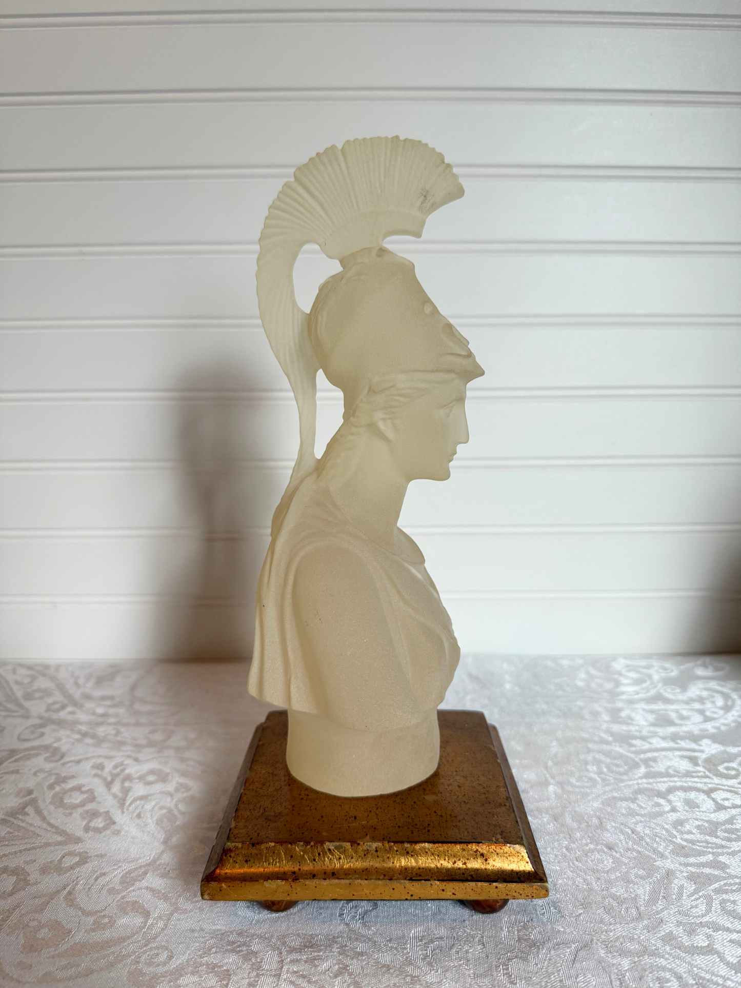 Athena Frosted Lucite Bust