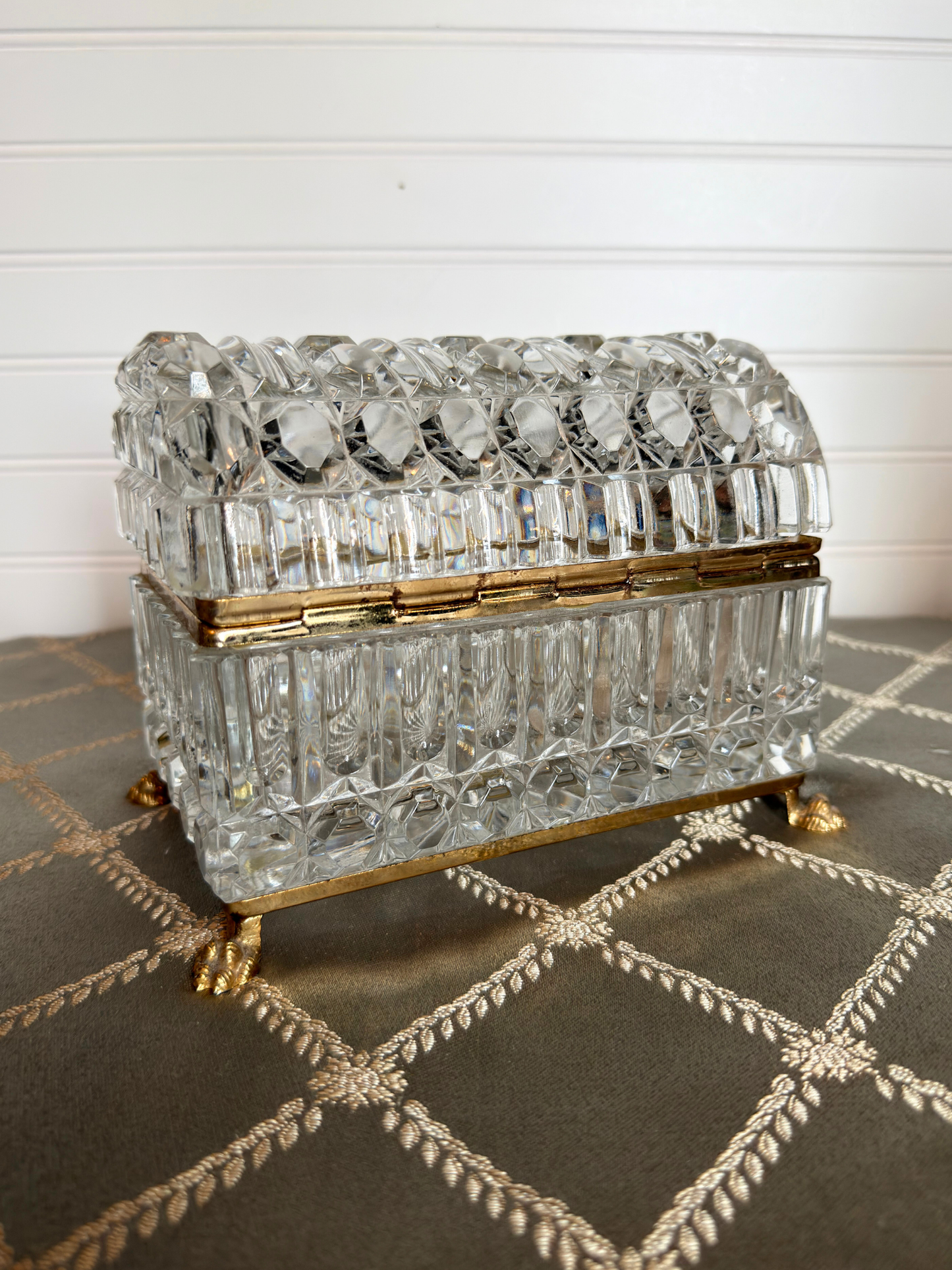 Crystal Baccarat Style Jewelry Casket