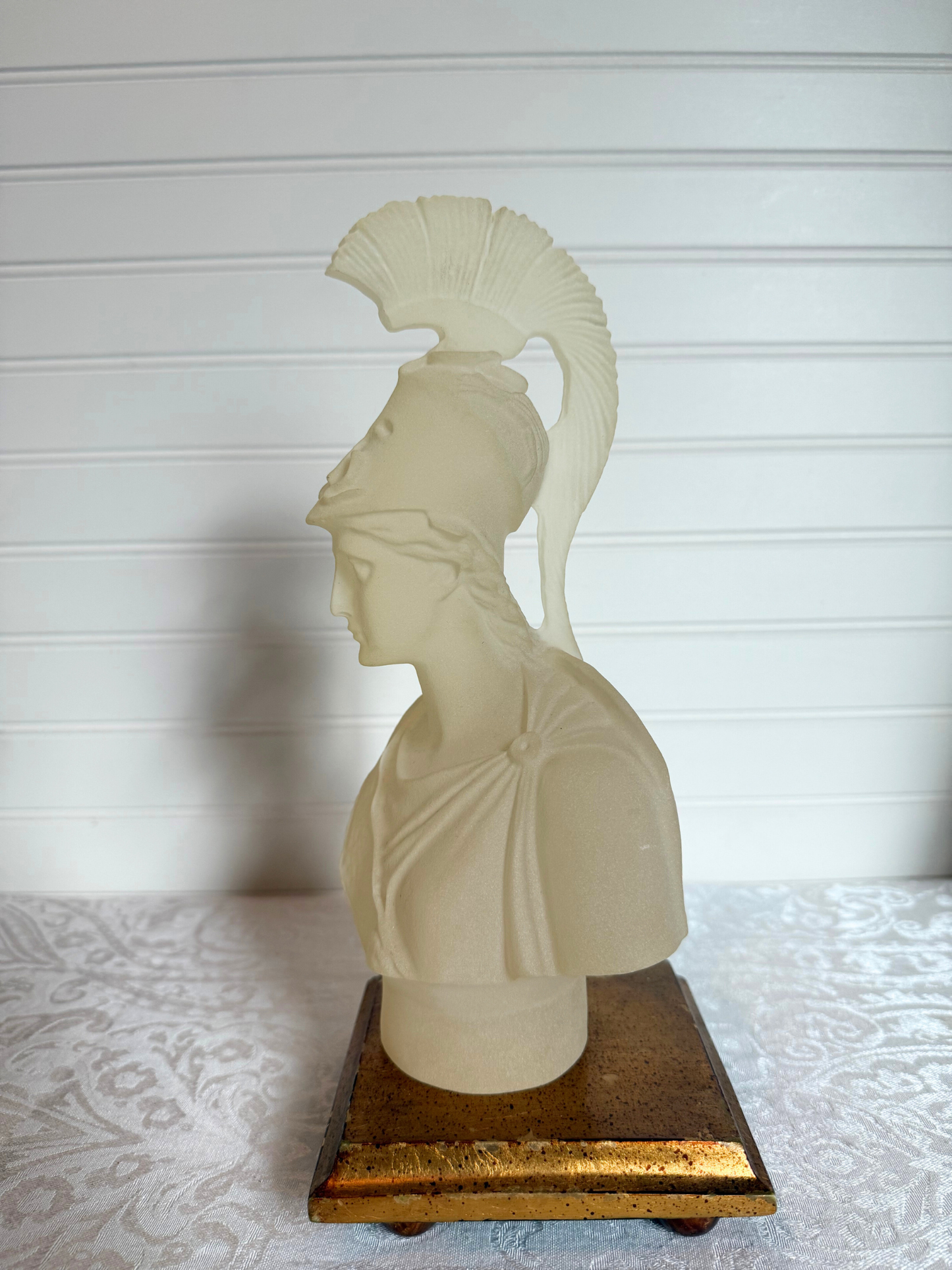 Athena Frosted Lucite Bust