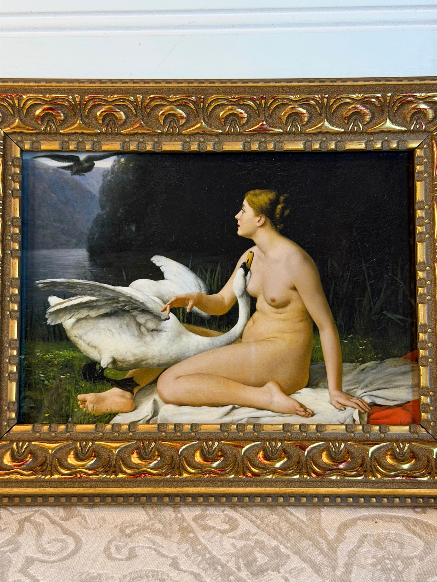 Framed Leda & Swan Giclee Print