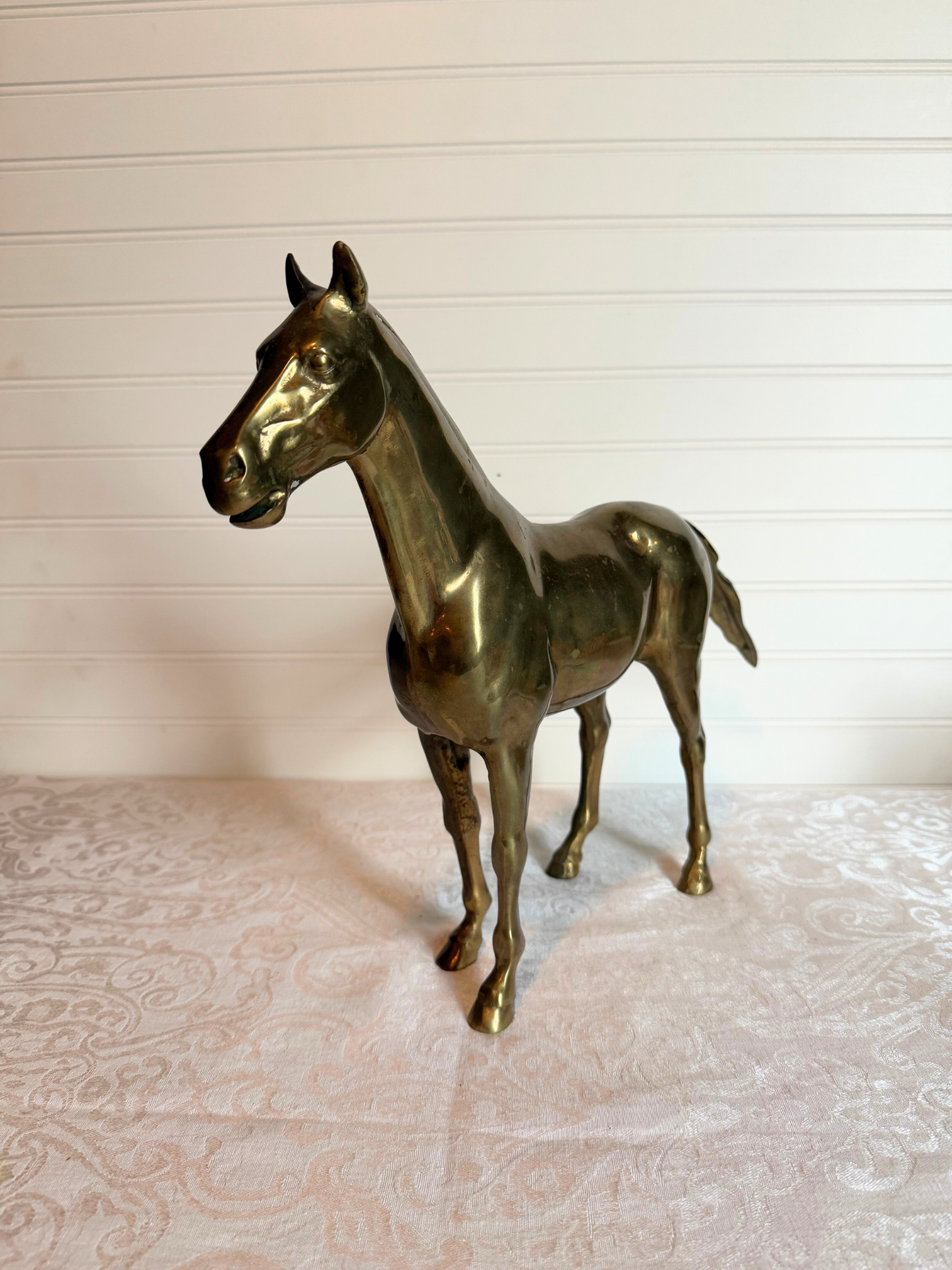 Heavy Solid Brass Horse