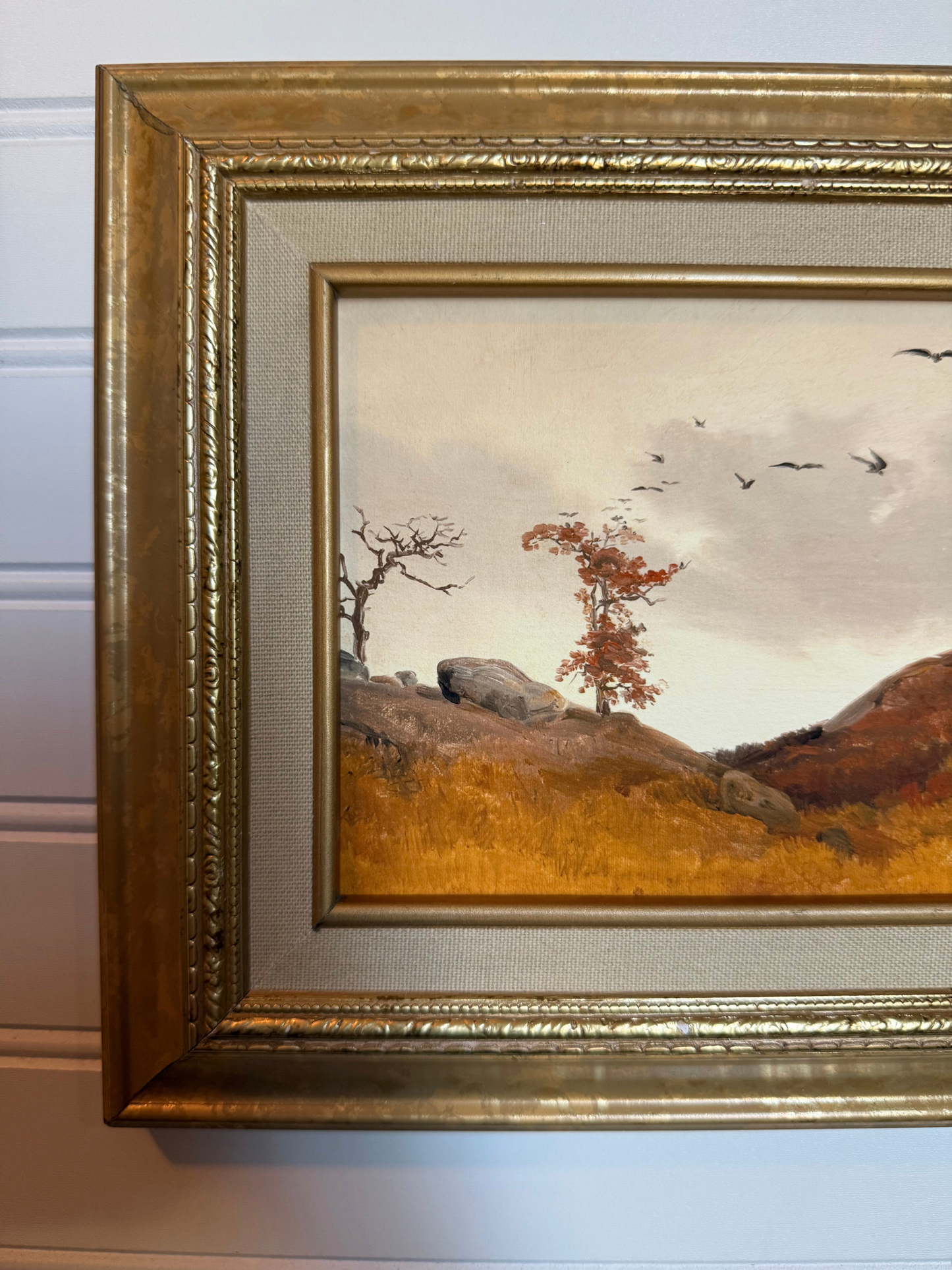 Landscape with Crows Framed Giclee Print