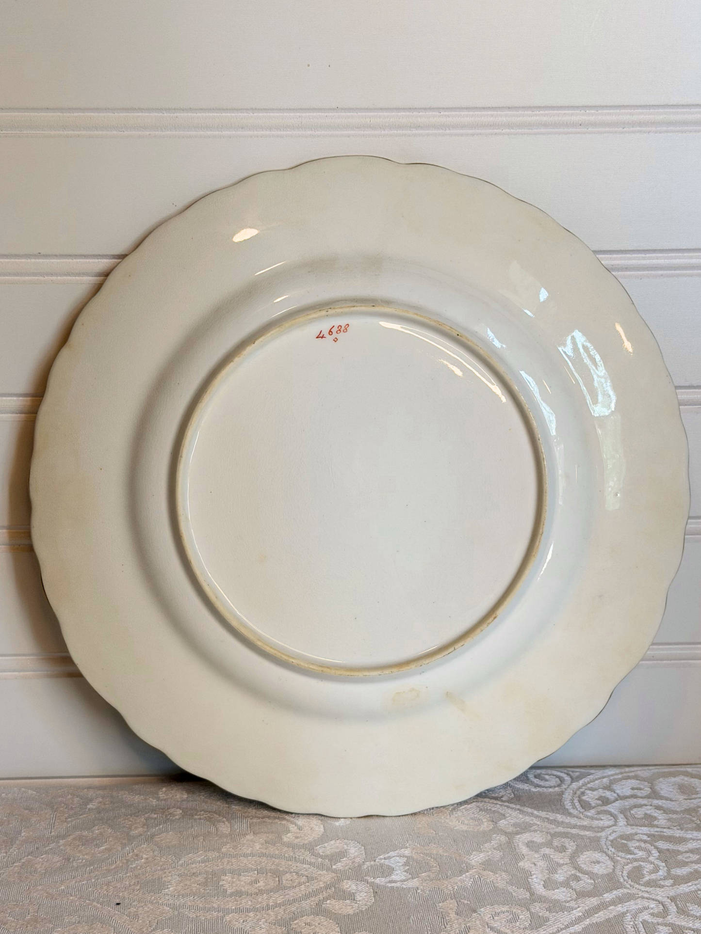 Hand-Painted Floral & Castle Plate