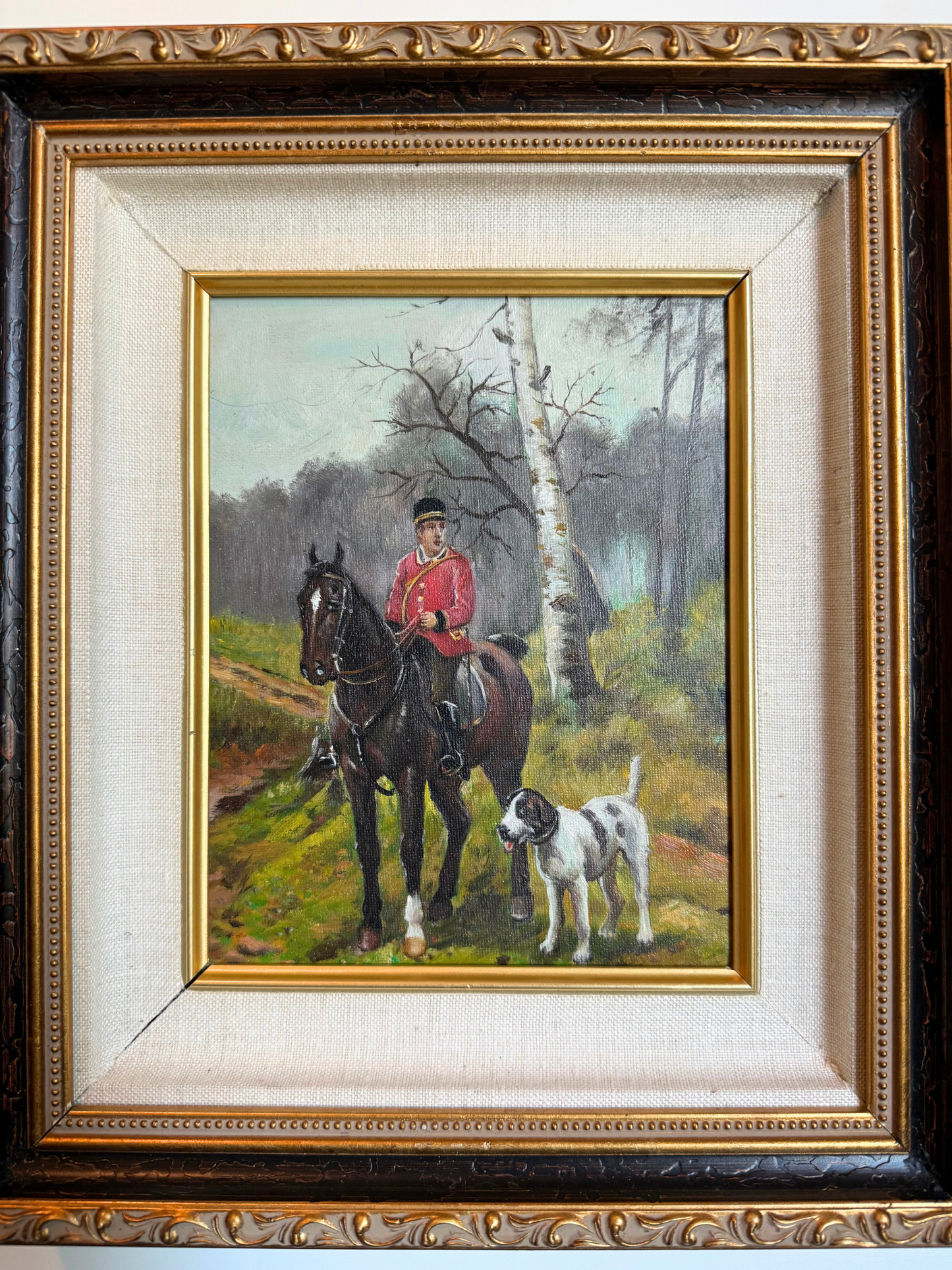 Hunting Scene Oil Painting #1