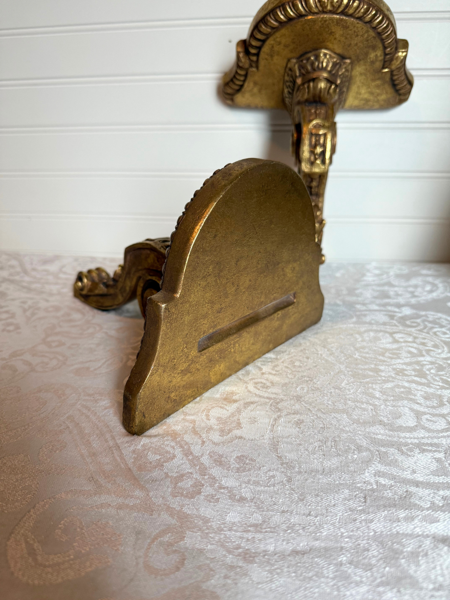 Pair of Wall Shelves with Plate Grooves