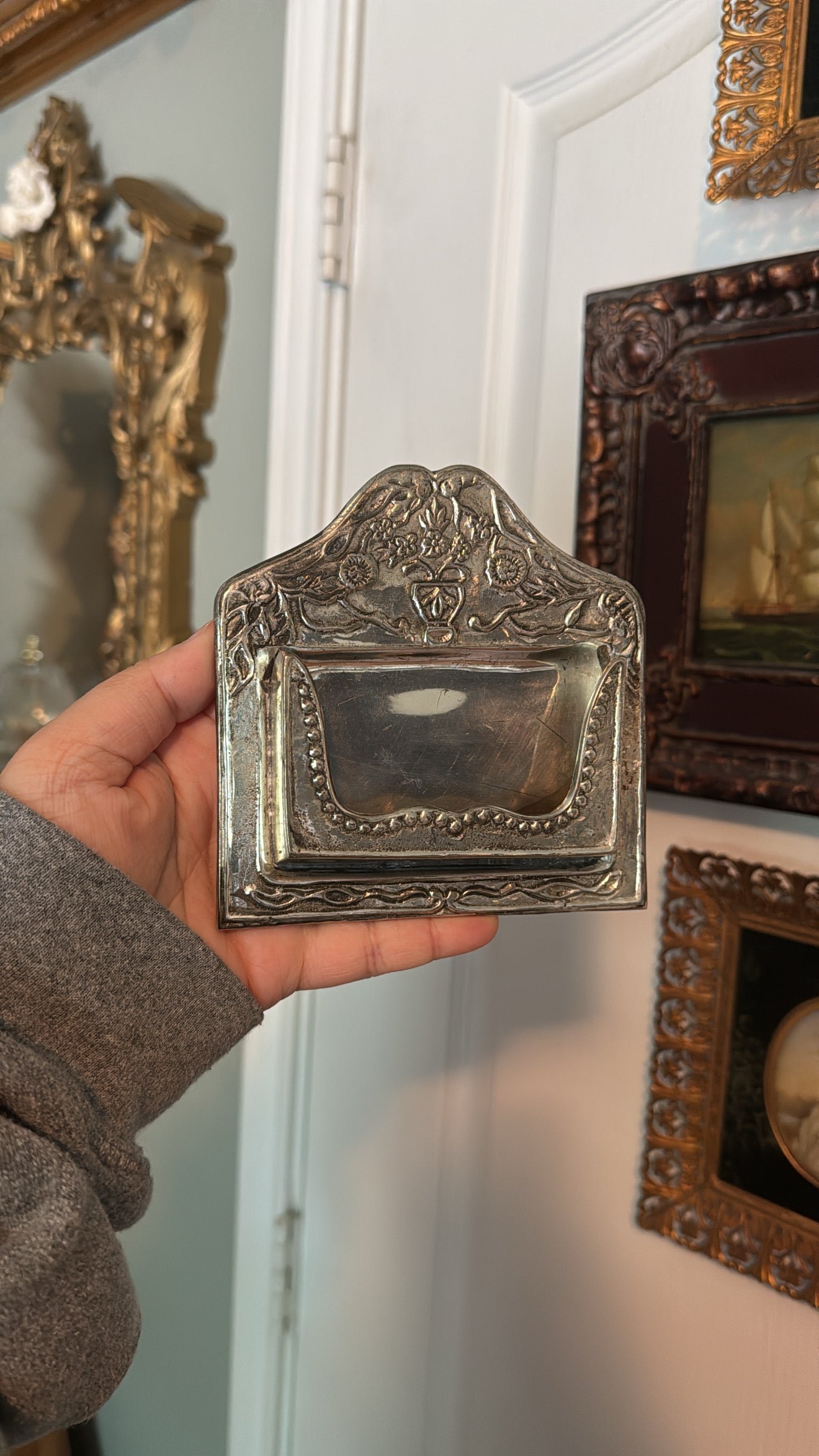 Silver Card Holder