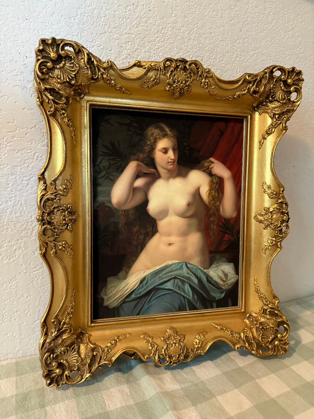 Chunky Ornate Frame with Bathsebee Giclee Print