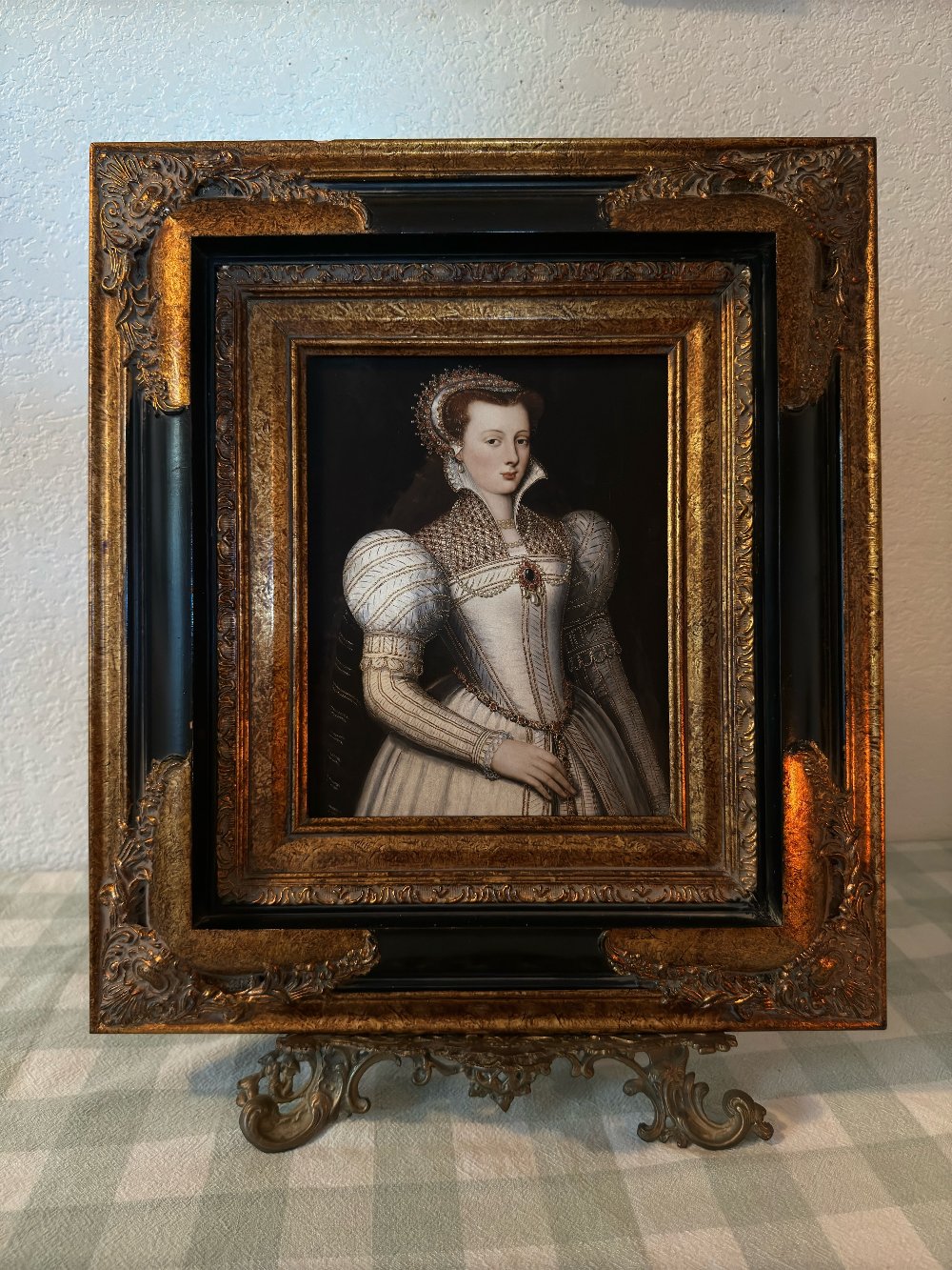 Ornate Frame with Portrait of a Lady Giclee Print