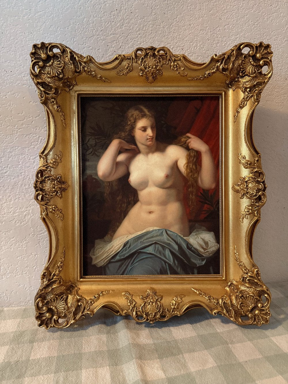 Chunky Ornate Frame with Bathsebee Giclee Print